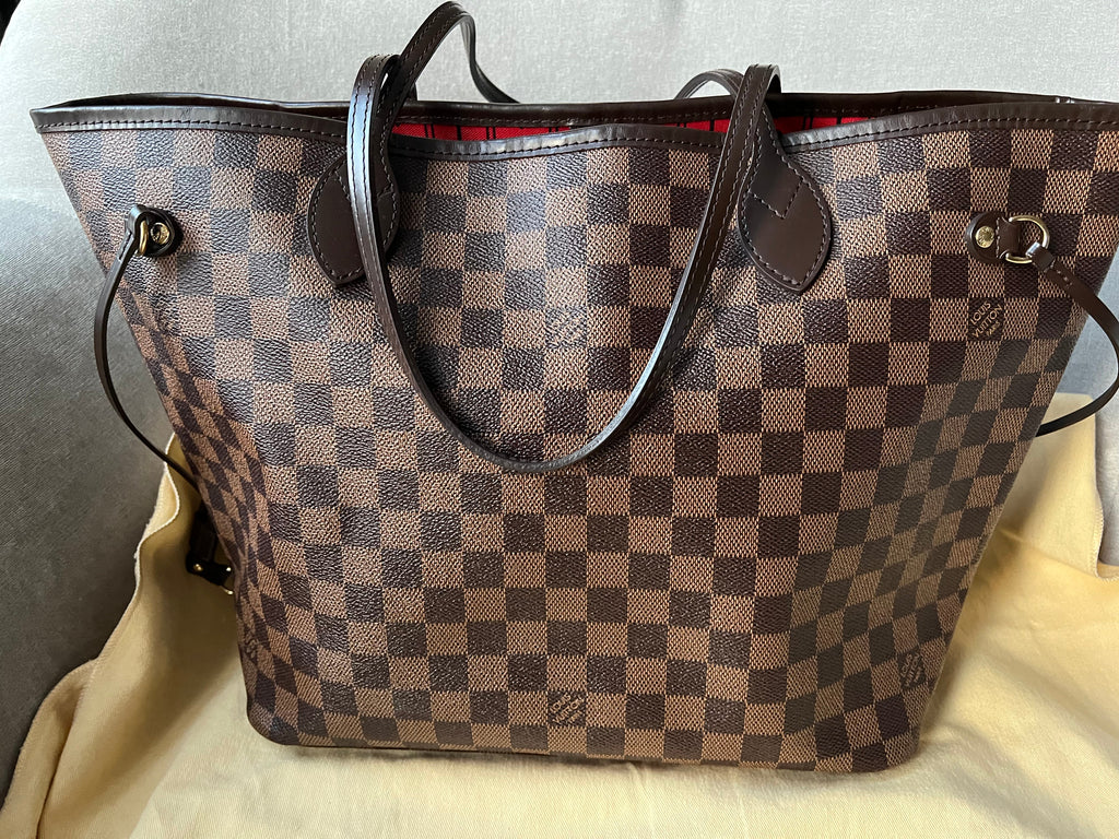 Louis Vuitton Neverfull MM Damier Ebene Cherry Interior (RRP £1,410)