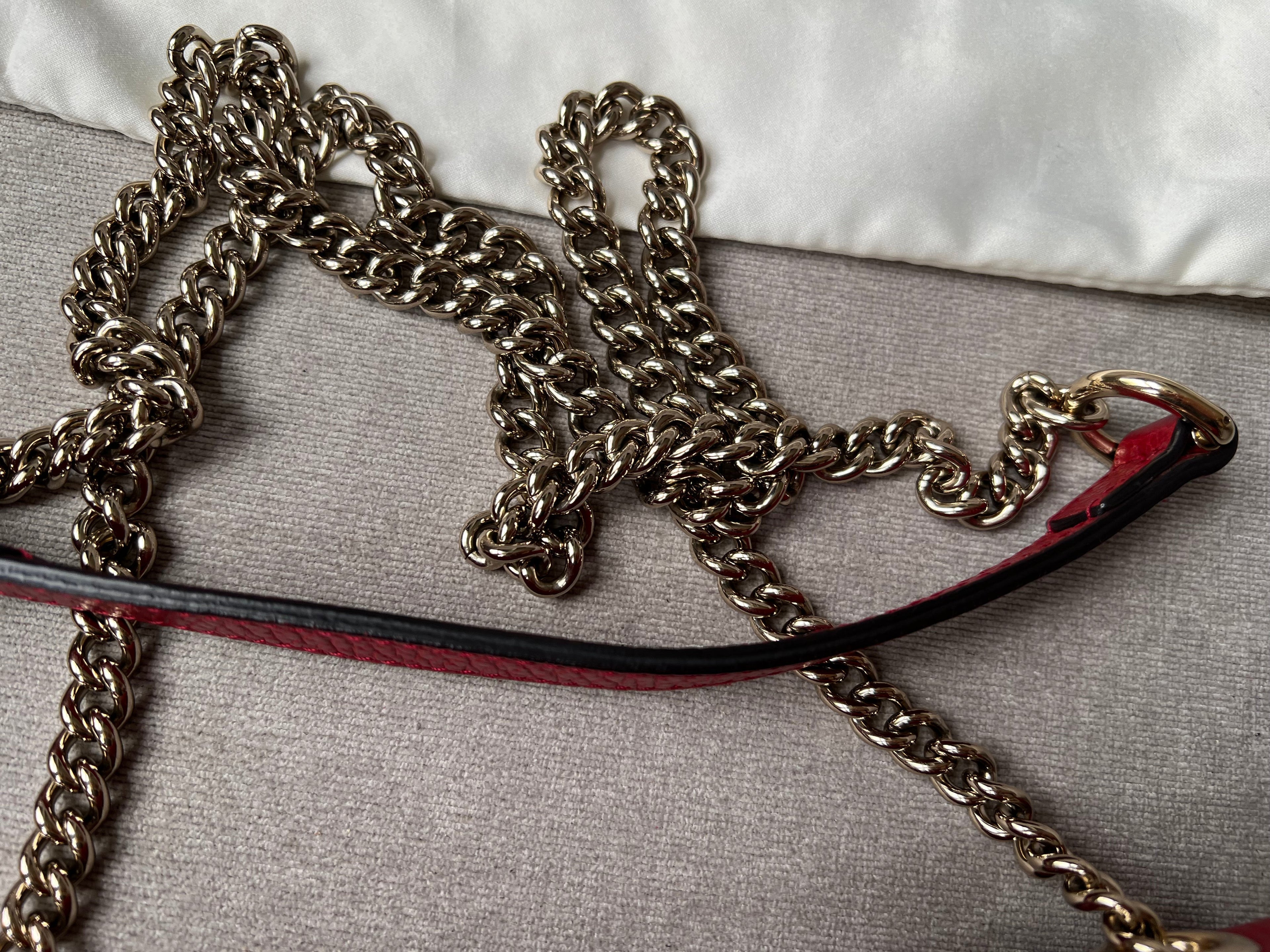 Gucci Interlocking GG Red Small Shoulder Bag