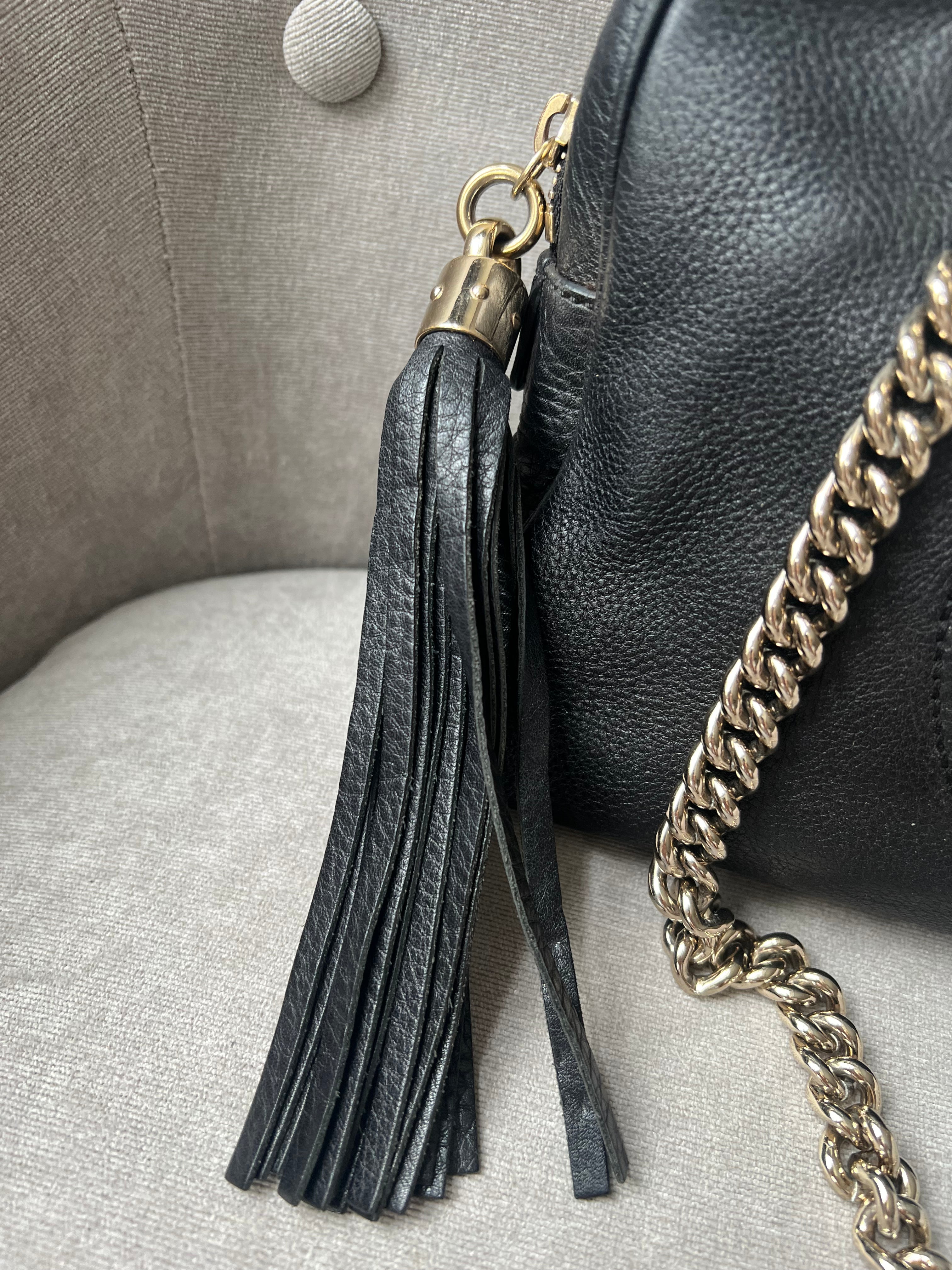 Gucci Black Small Soho Chain Tote