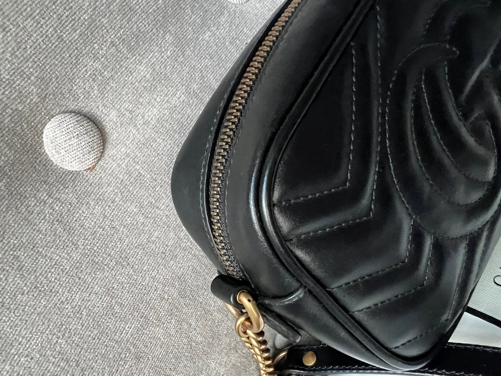 Gucci GG Black Marmont Mini Shoulder Bag (RRP £1,160)