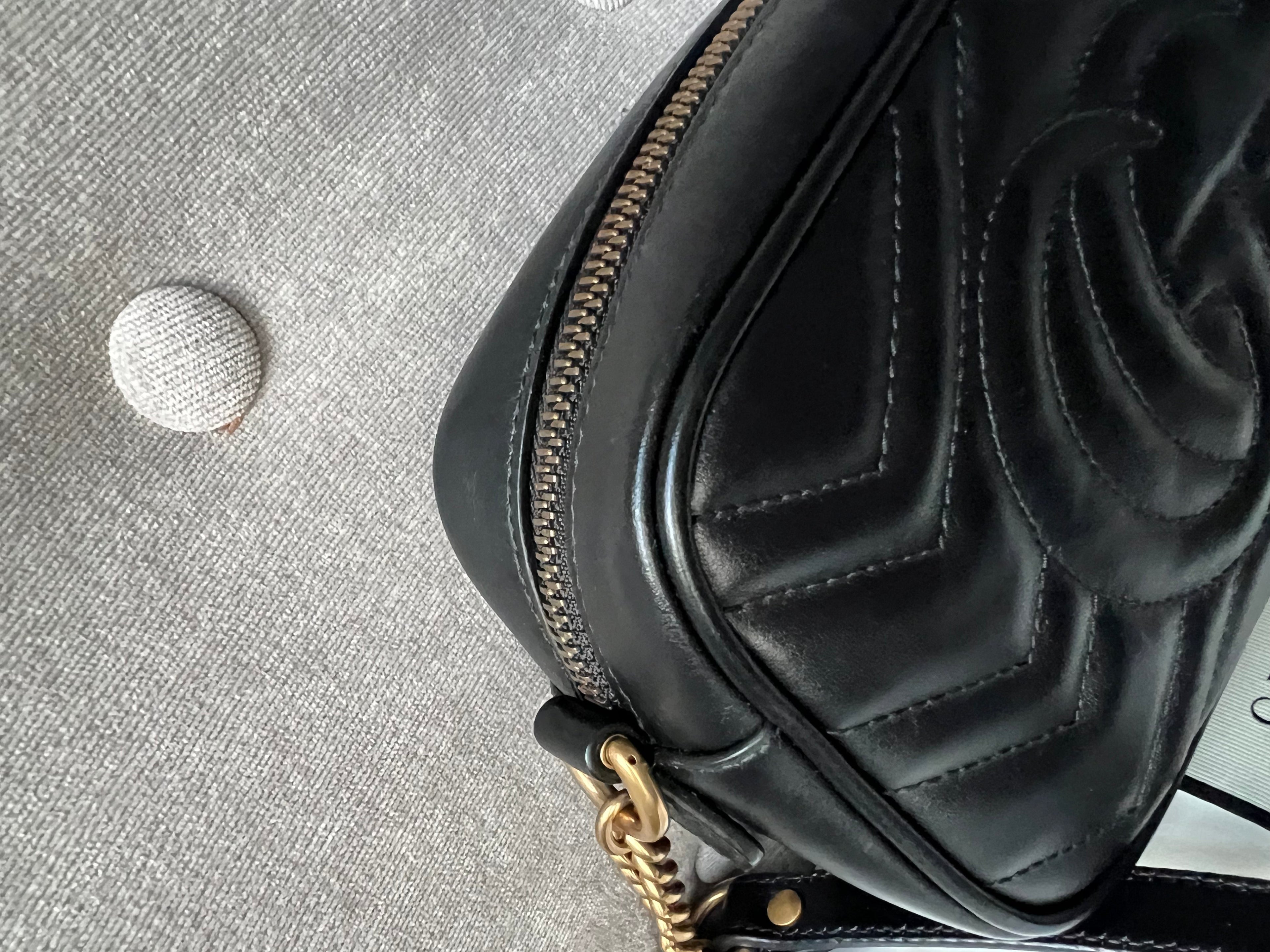 Gucci GG Black Marmont Mini Shoulder Bag (RRP £1,160)