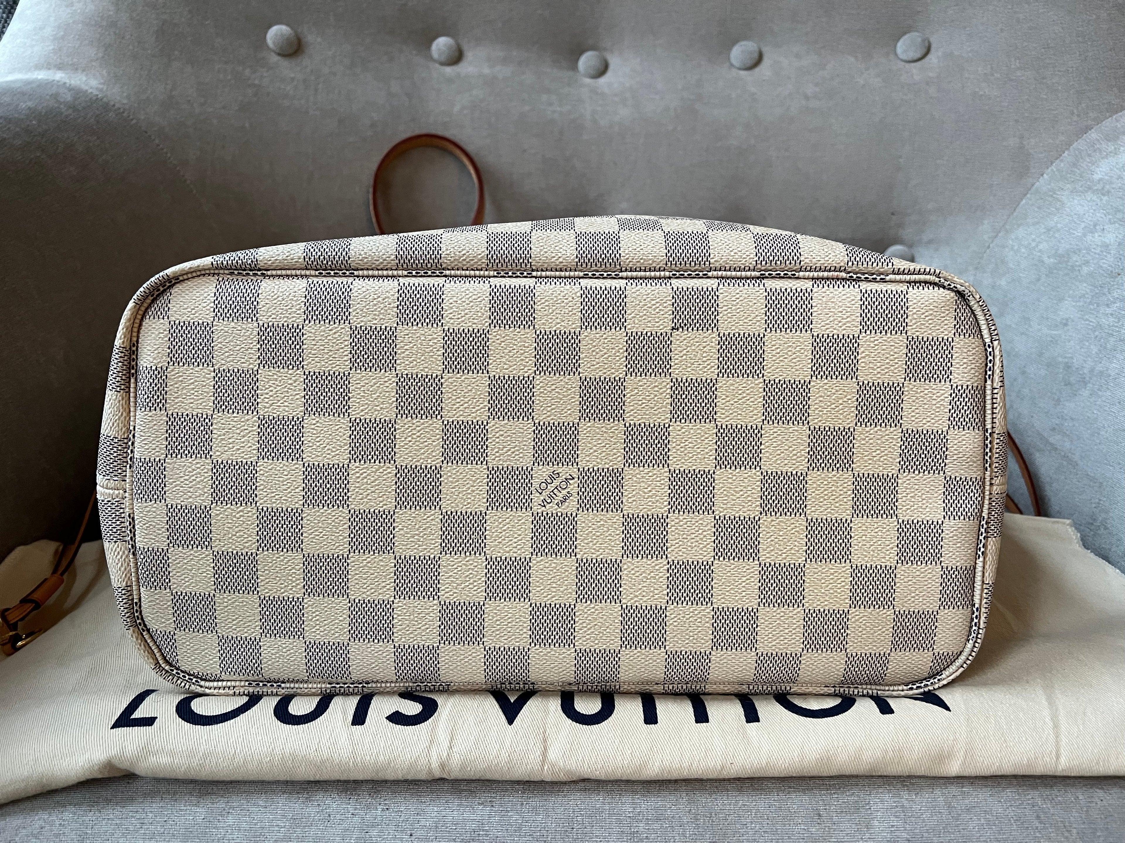 Louis Vuitton Neverfull MM  Damier Azur (RRP £1,410)