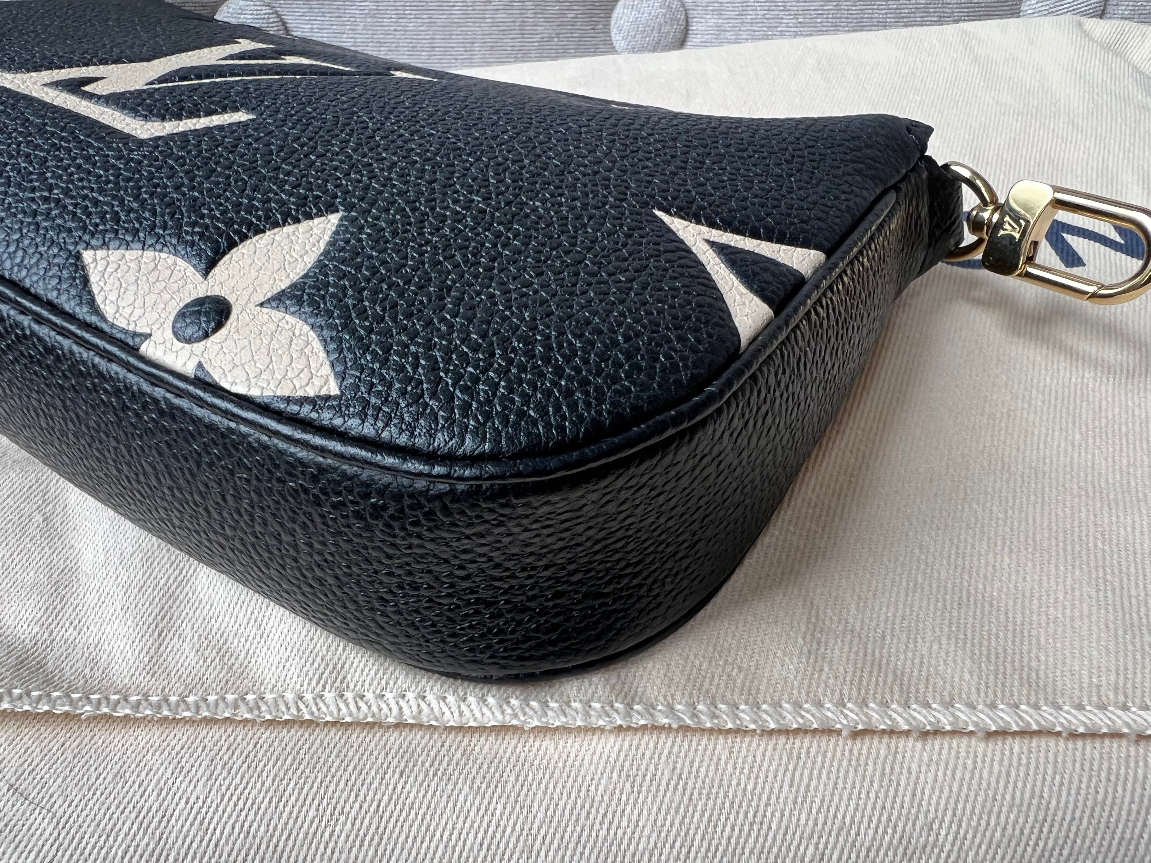 Louis Vuitton Multi Pochette Accessoires Black Beige Empreinte (RRP £2120)