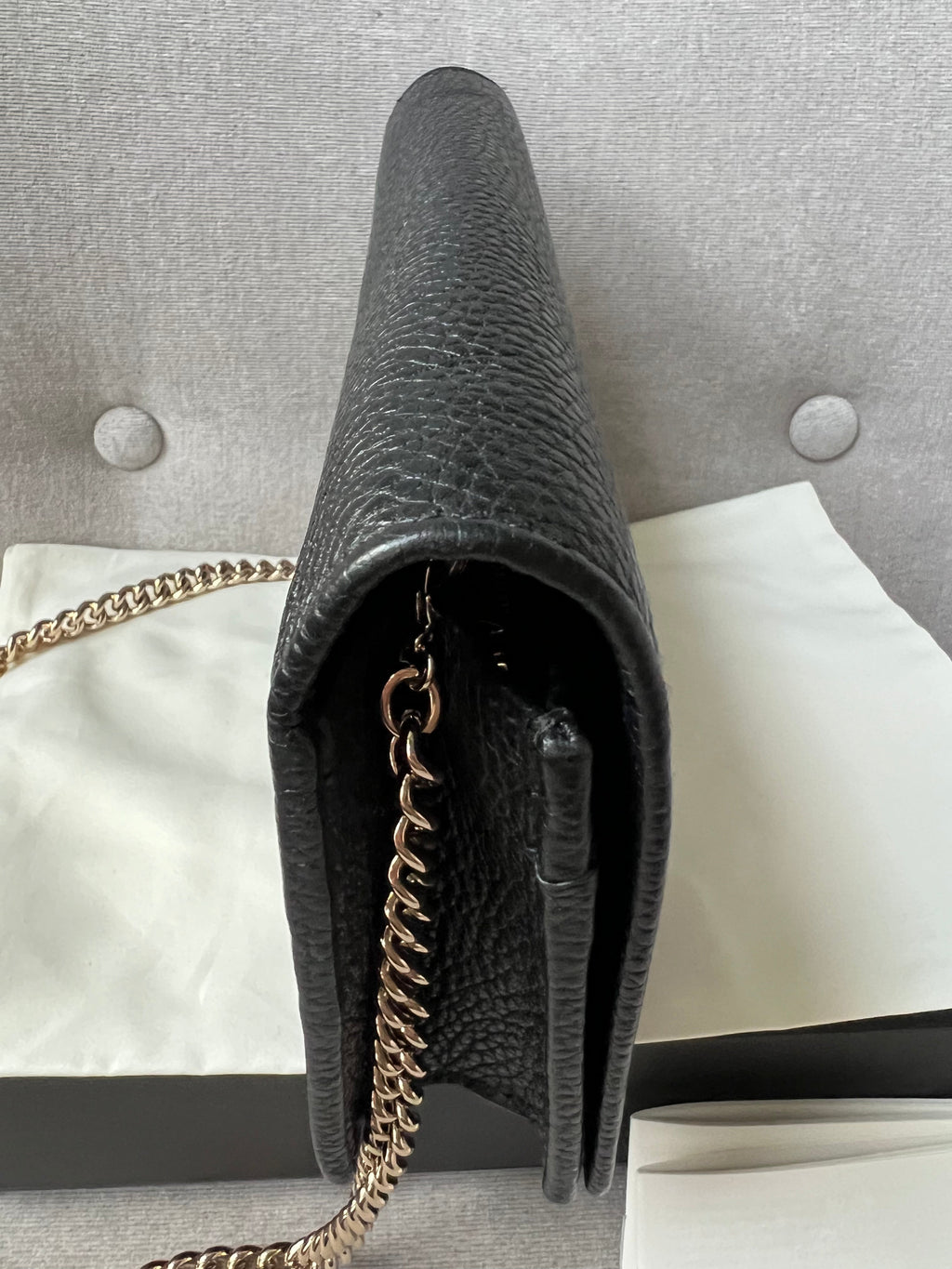 Gucci Black Soho Chain Wallet