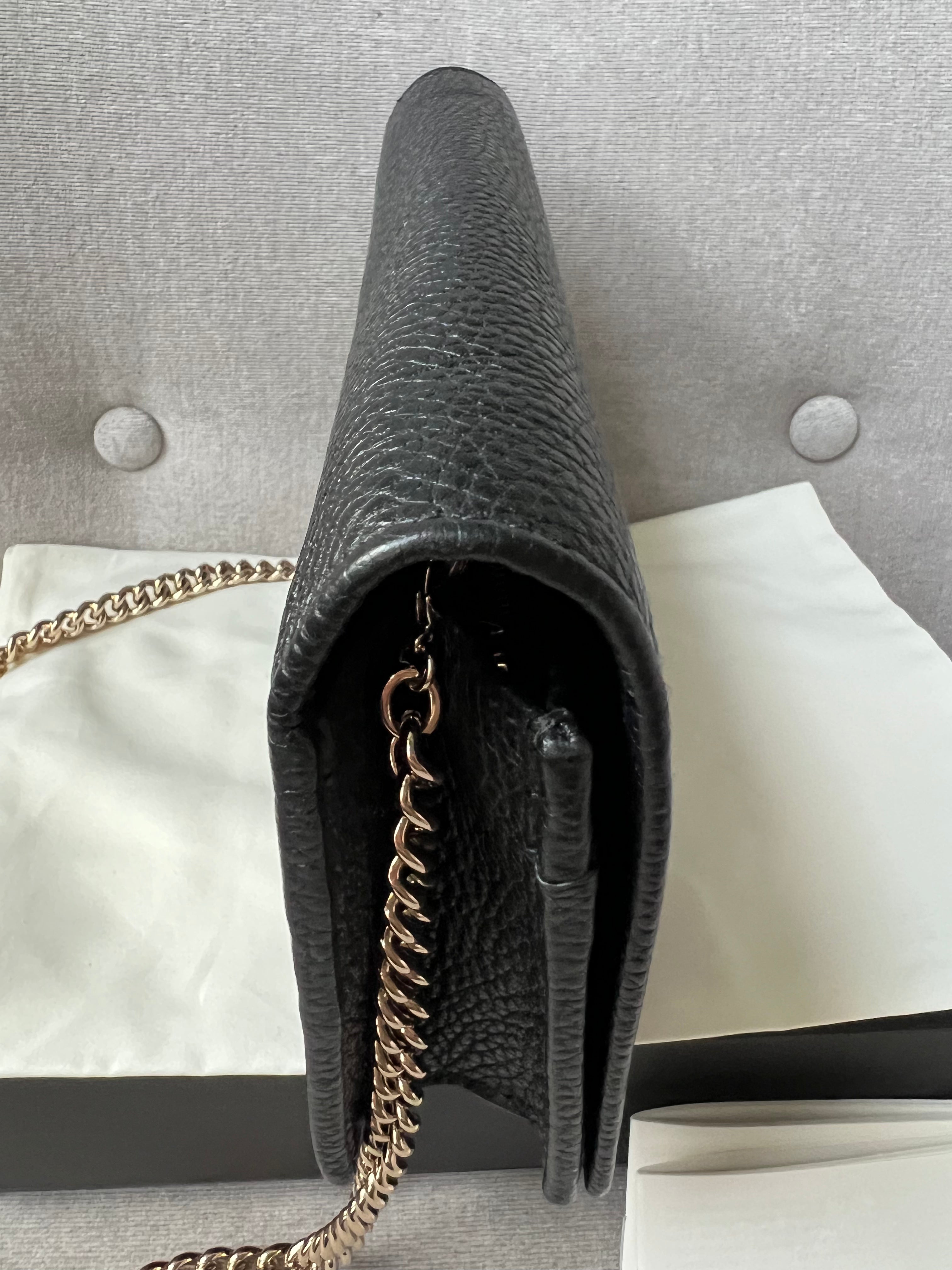 Gucci Black Soho Chain Wallet