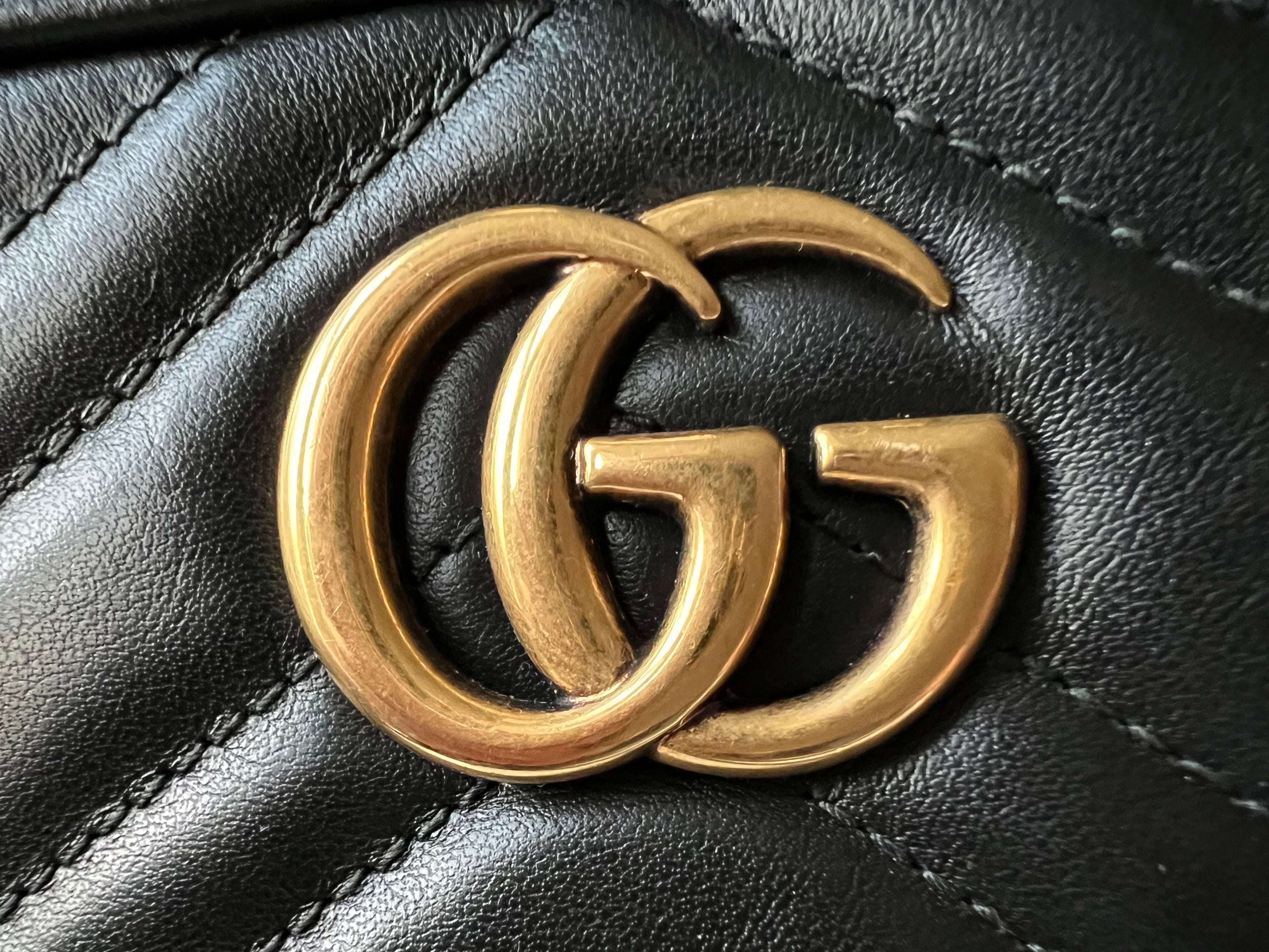 Gucci GG Black Marmont Mini Shoulder Bag (RRP £1,160)