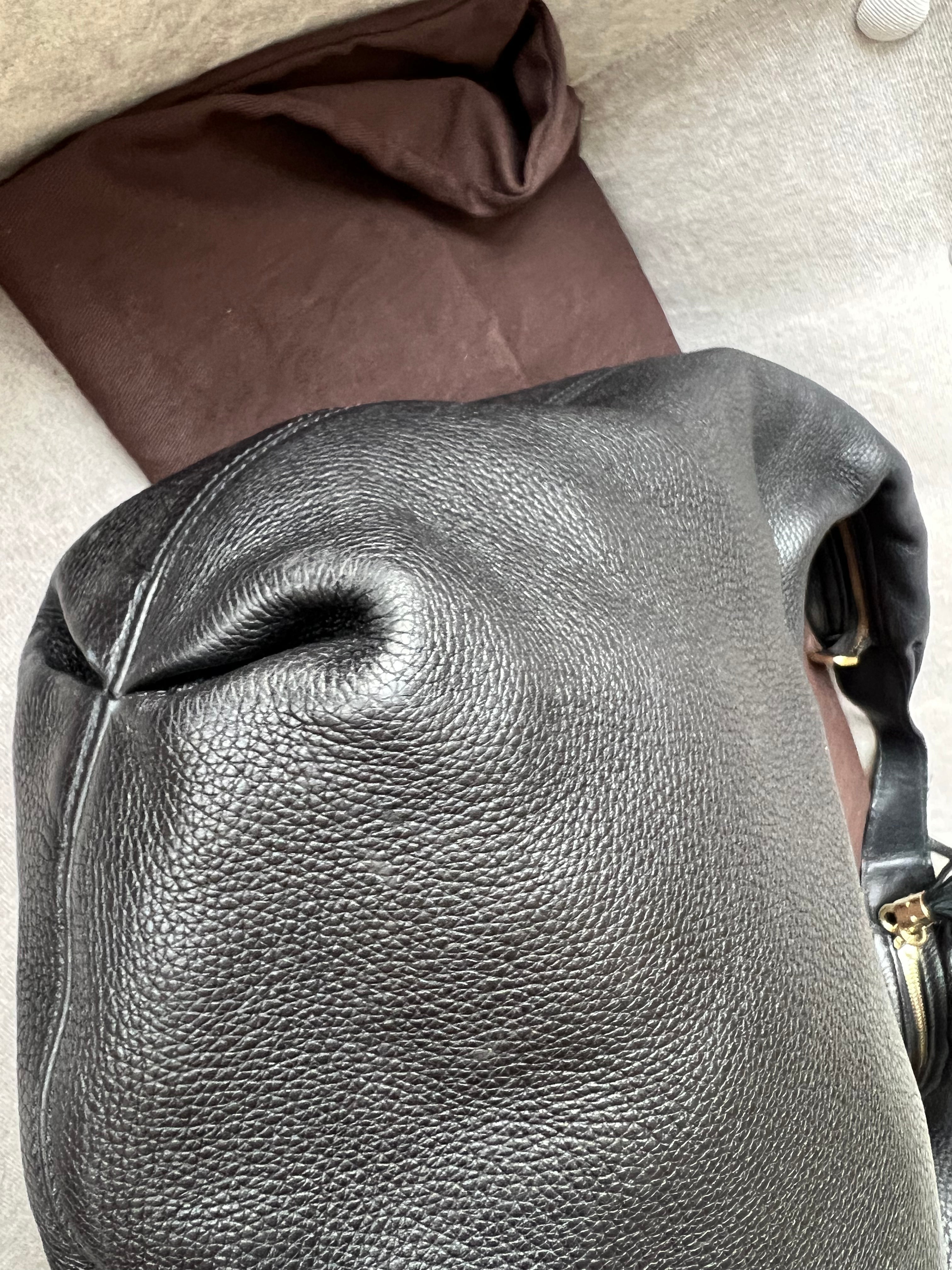 Gucci Soho Large Hobo in Black Pebbled Calfskin