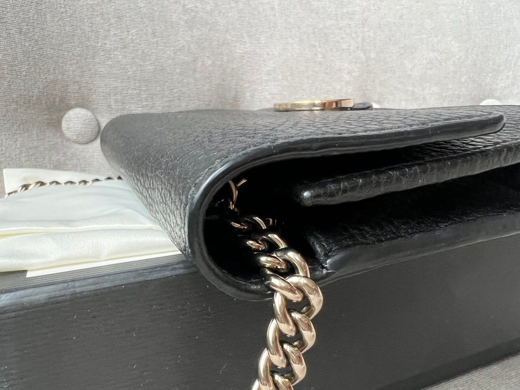 Gucci Black Interlocking Chain Wallet