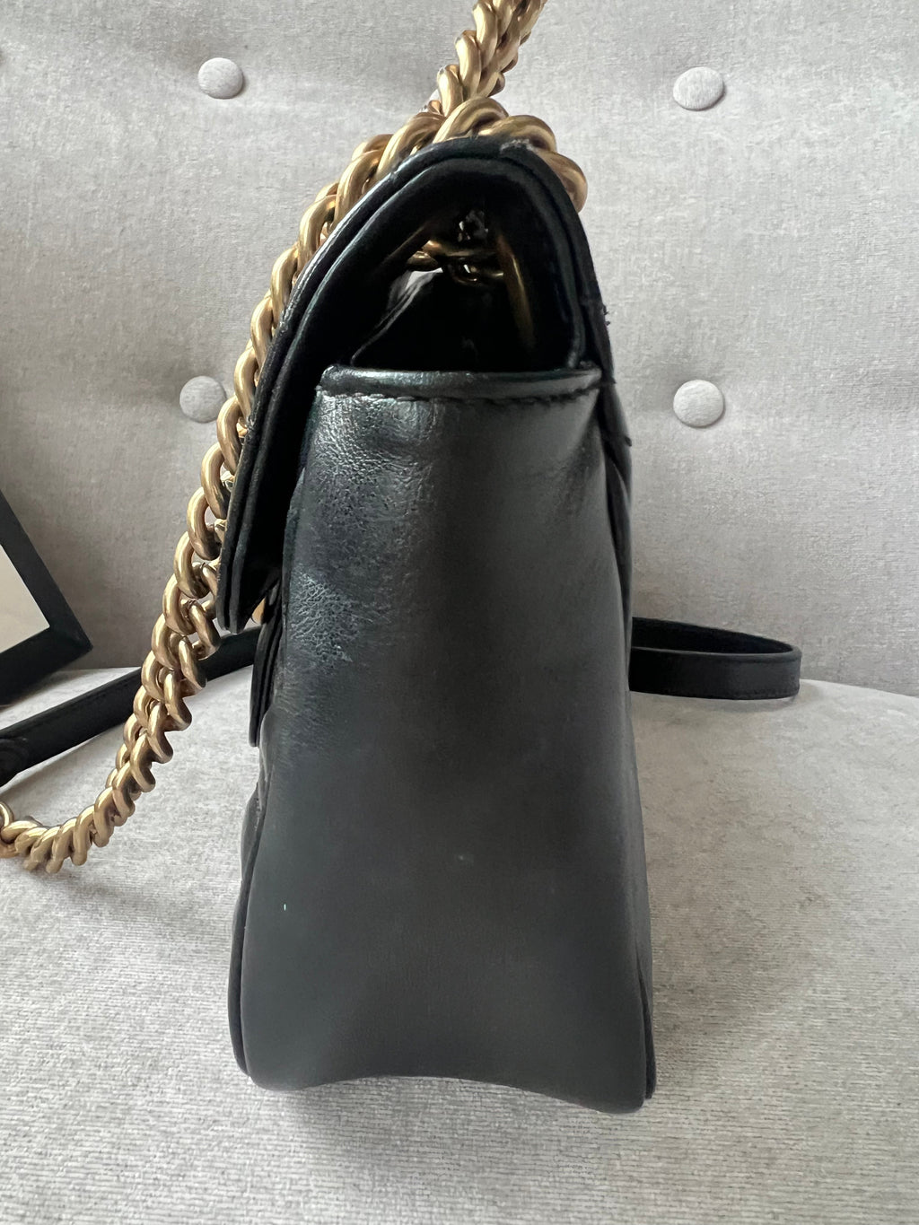 Gucci GG Black Marmont Small Shoulder Bag