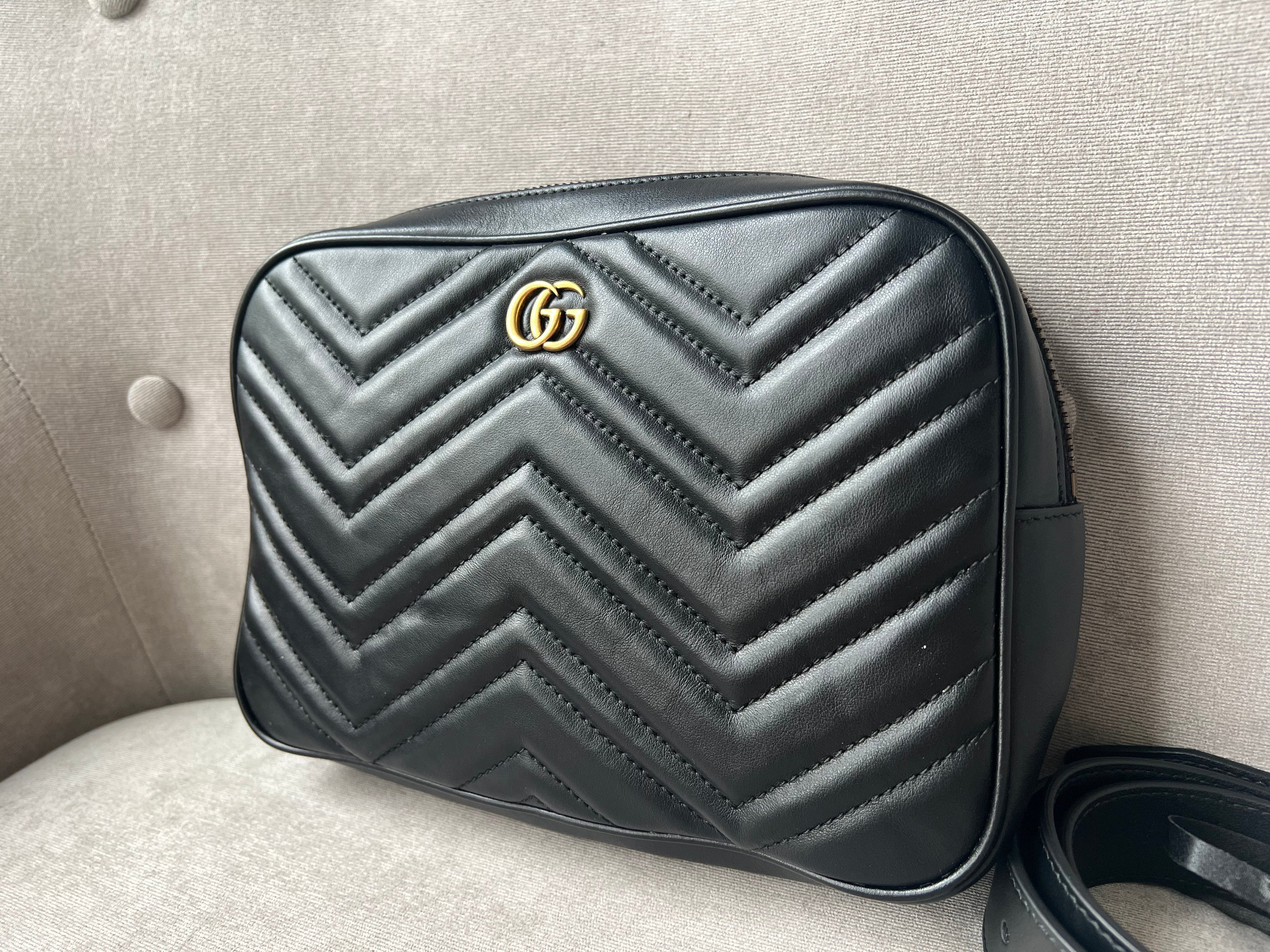 Gucci GG Black Marmont Belt Bag