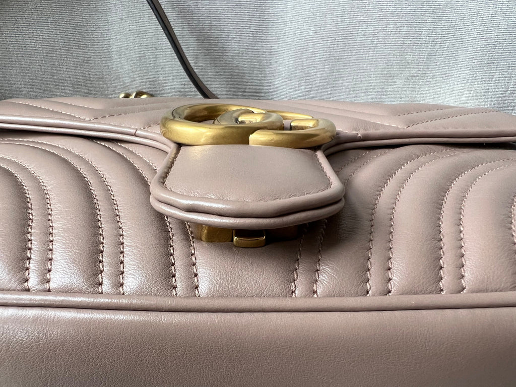 Gucci GG Dusty Pink Marmont Small Shoulder Bag (RRP £1800)