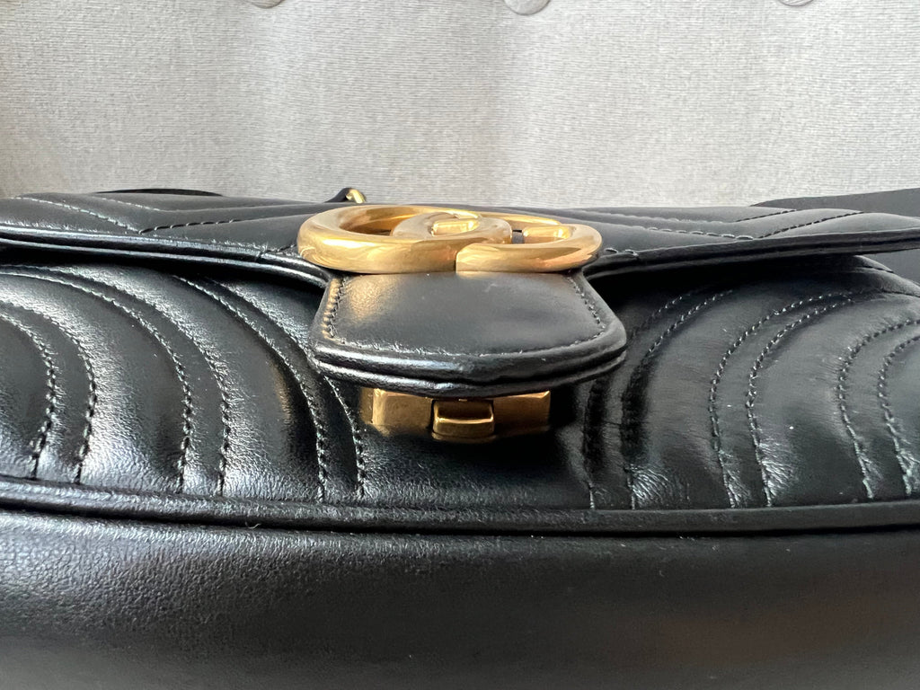 Gucci GG Black Marmont Mini Shoulder Bag