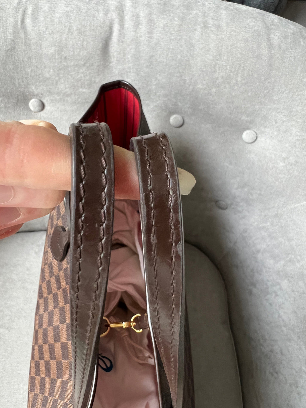 Louis Vuitton Neverfull GM Damier Ebene Cherry Interior (RRP £1,450)