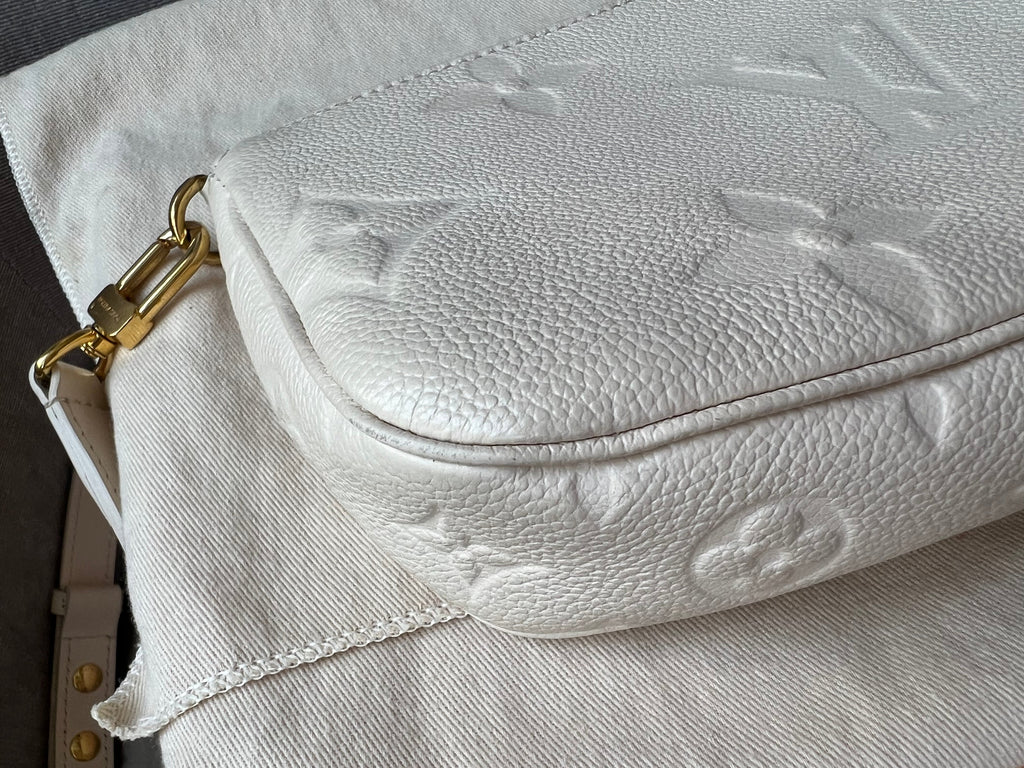 Louis Vuitton Multi Pochette Accessoires Creme Empreinte (RRP £2110)