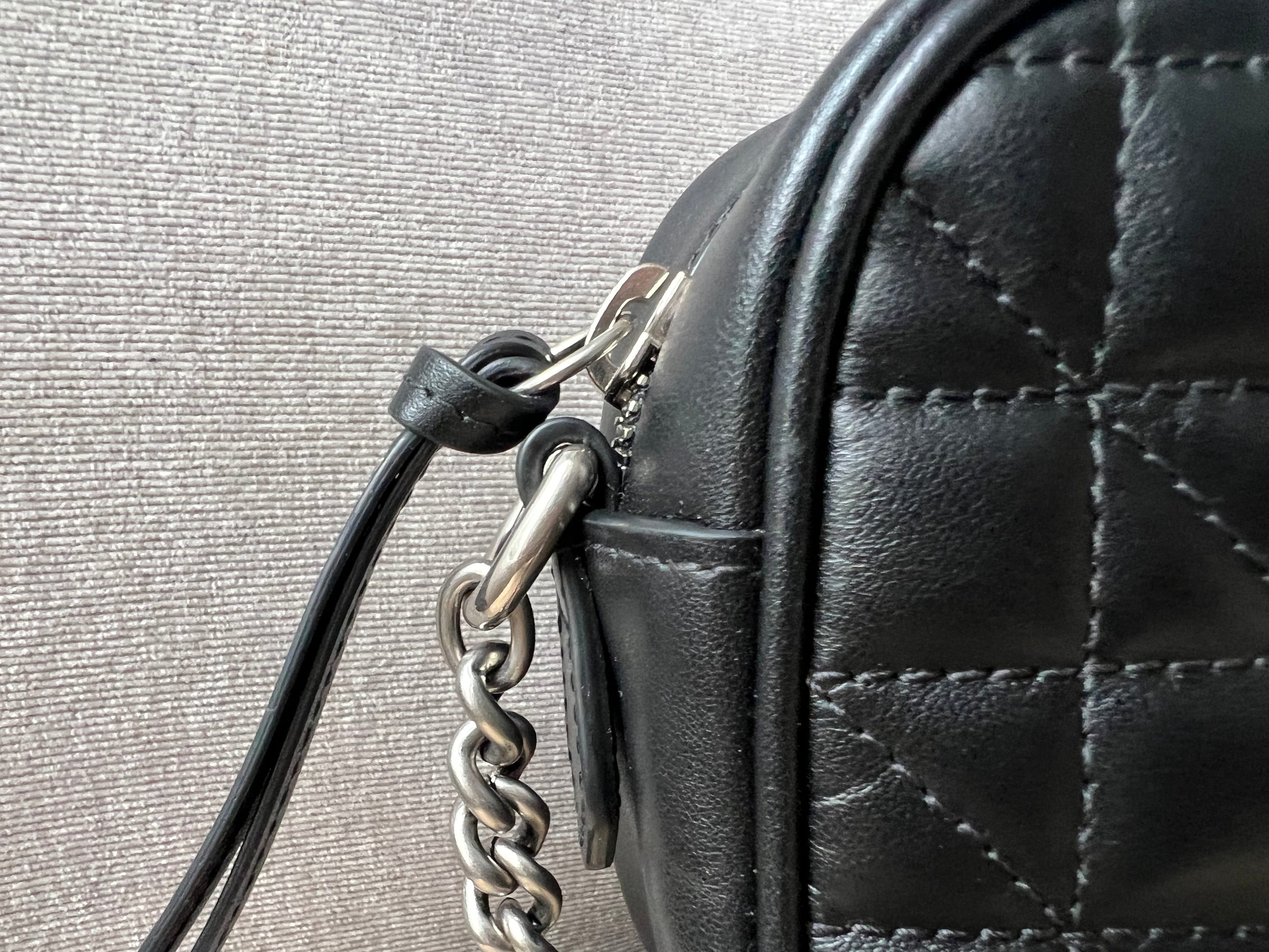 Gucci GG Black Aria Marmont Mini Shoulder Bag