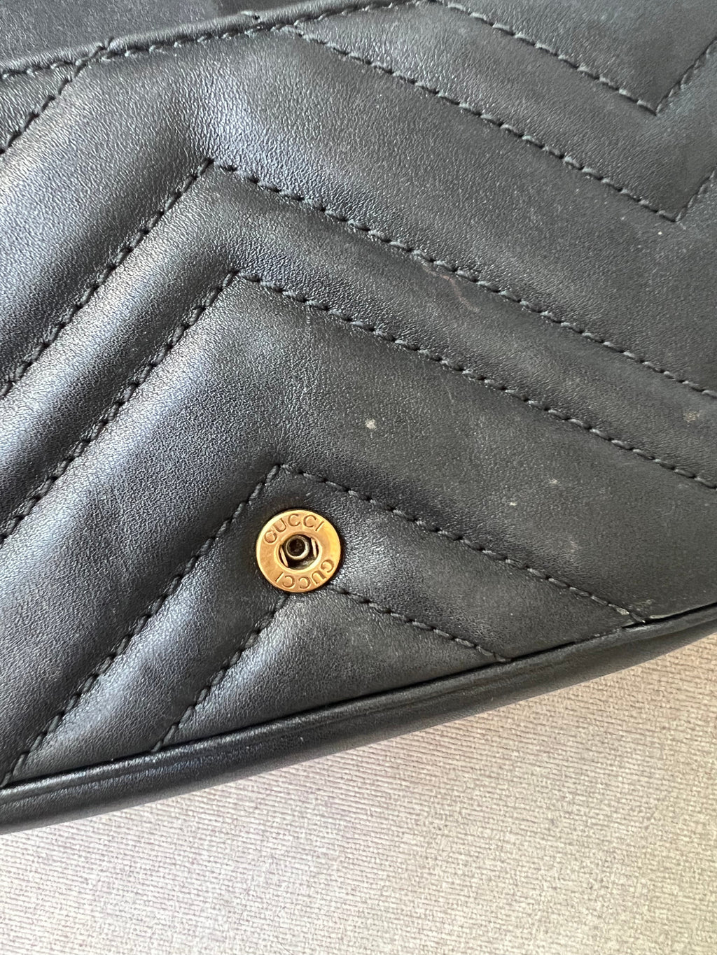 Gucci GG Black Marmont Super Mini Shoulder Bag