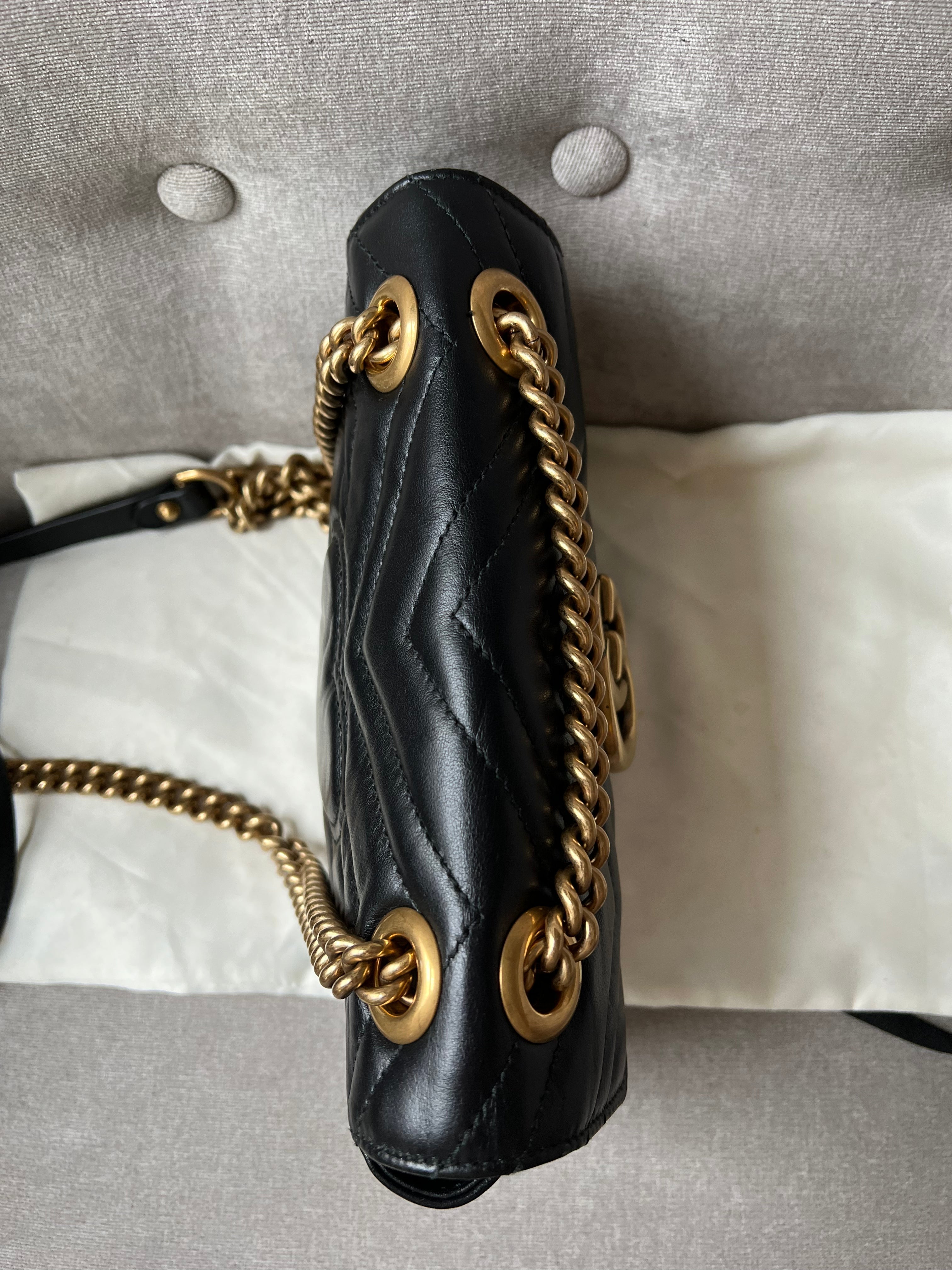 Gucci GG Black Marmont Mini Shoulder Bag (RRP £1,700)