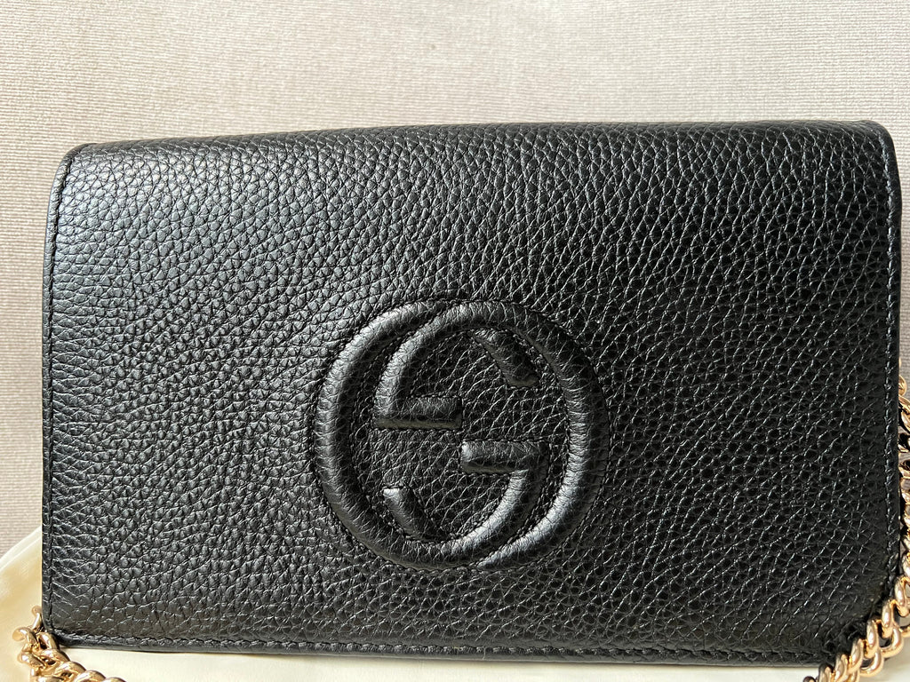 Gucci Black Soho Chain Wallet
