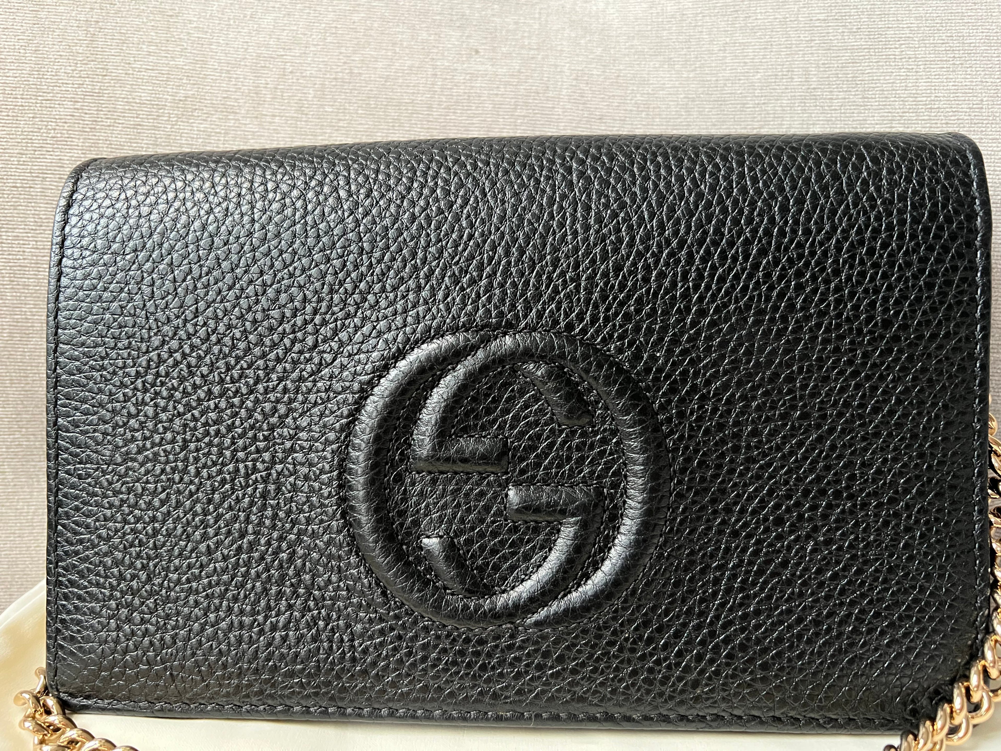 Gucci Black Soho Chain Wallet