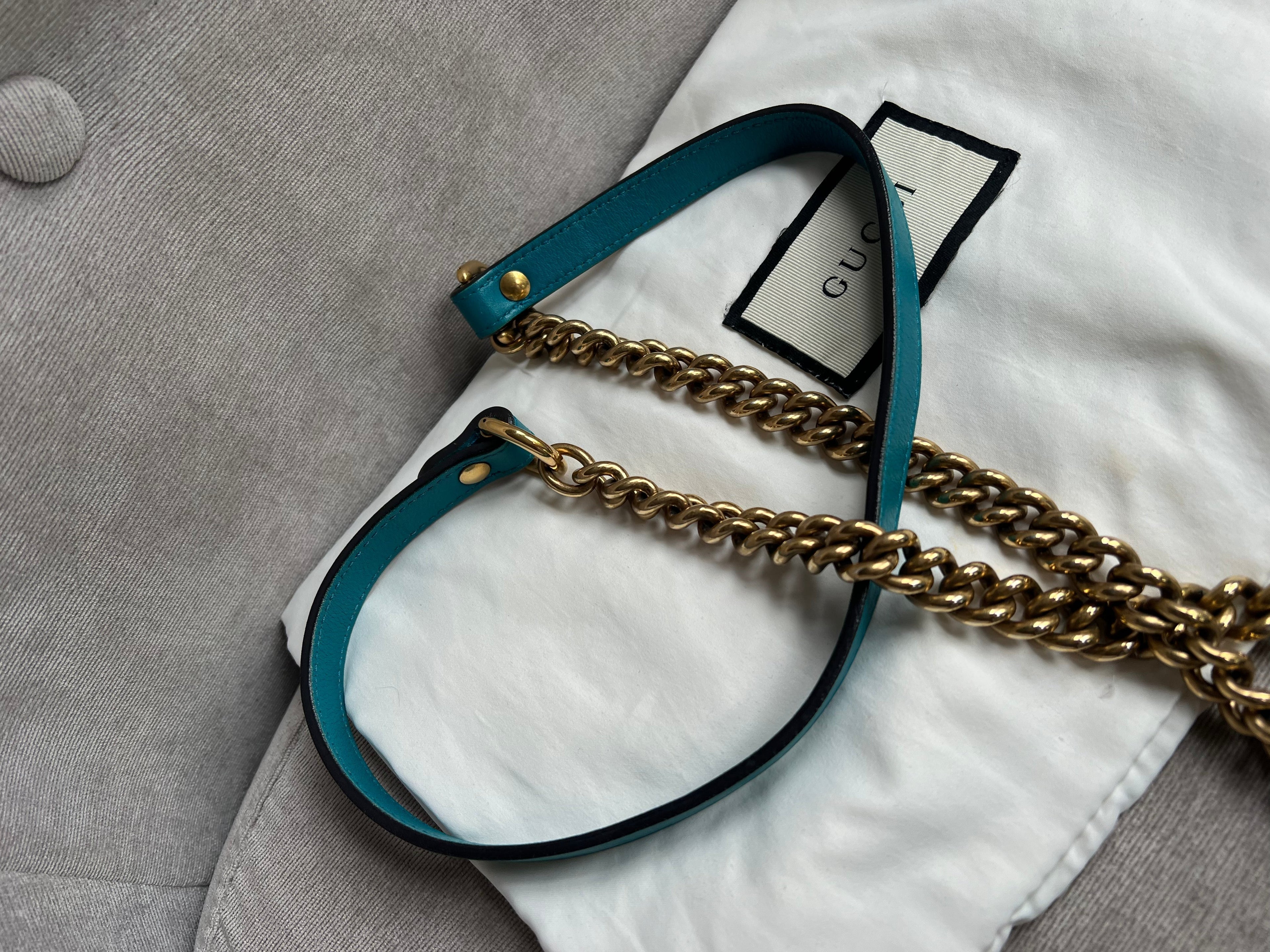 Gucci GG Mini Velvet Marmont Mini Shoulder Bag
