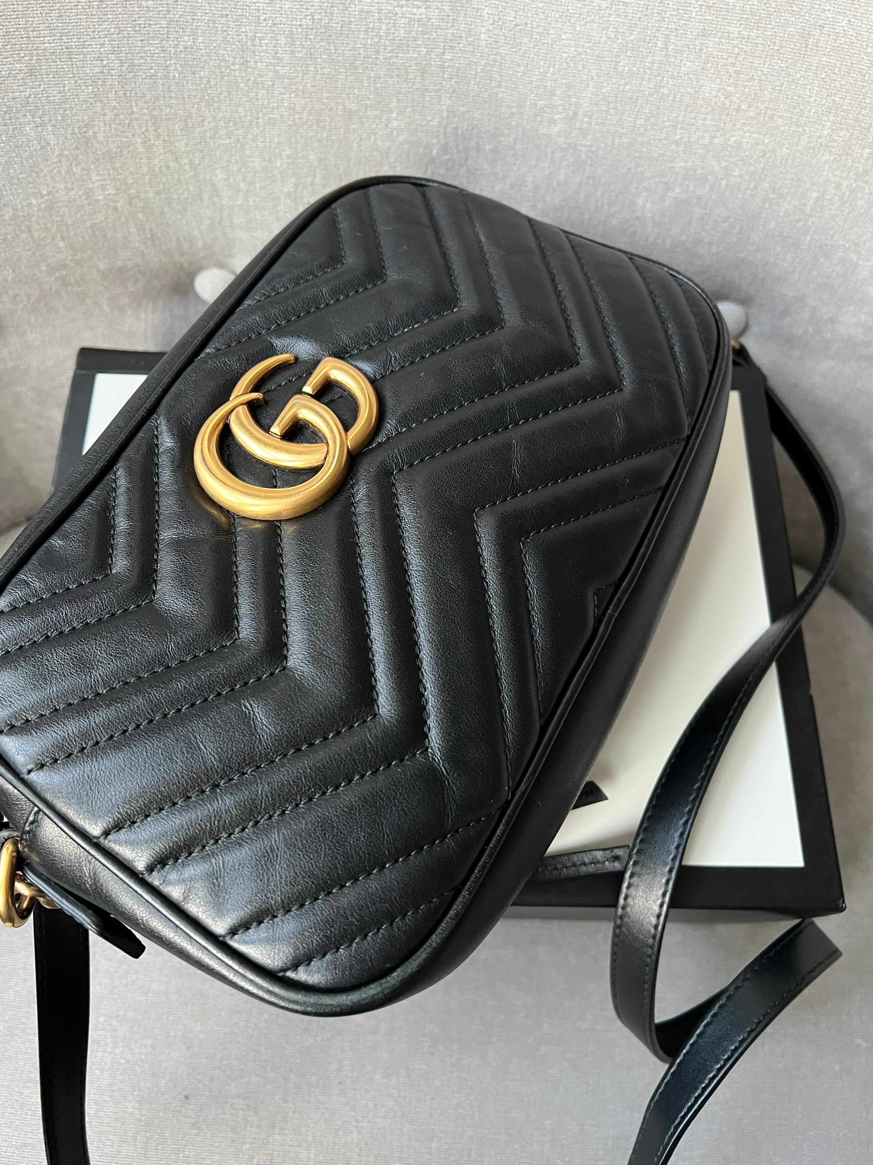 Gucci GG Black Marmont Small Shoulder Bag (RRP £1250)