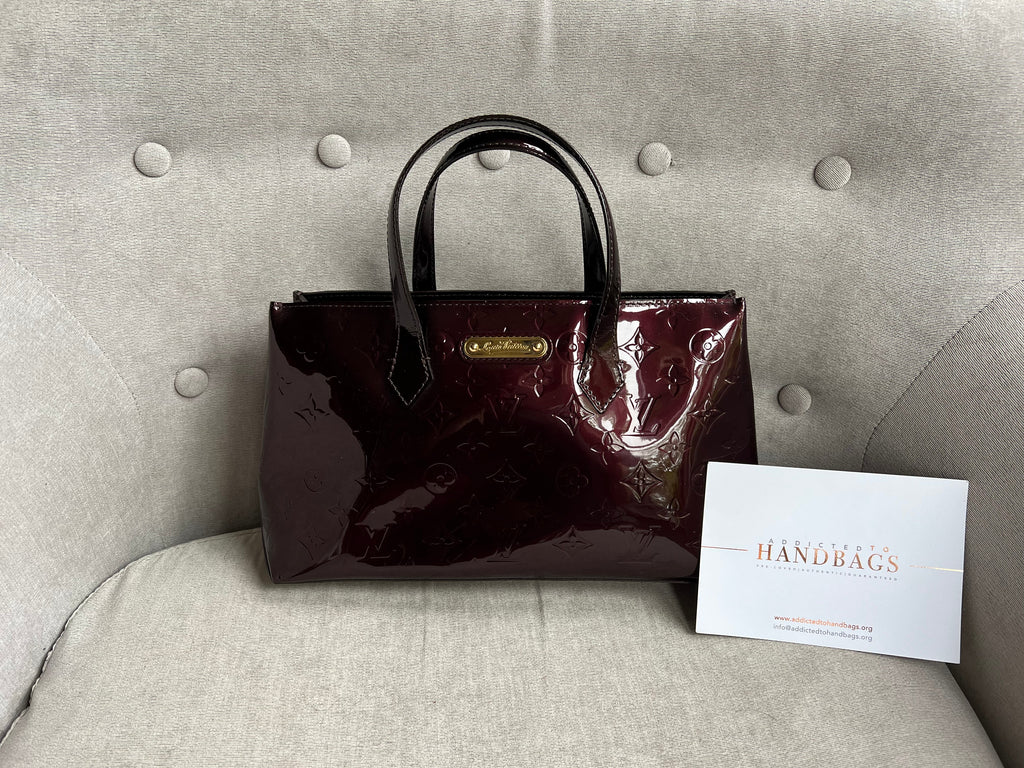 Louis Vuitton Wilshire Amarante Vernis Patent Leather