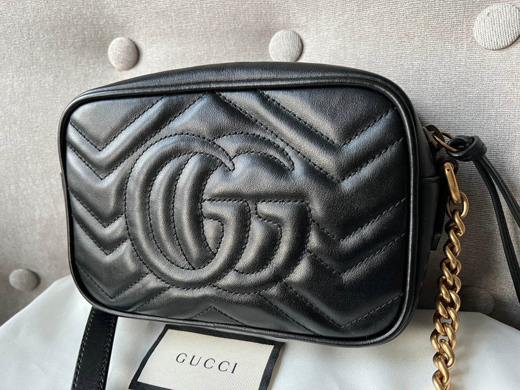 Gucci GG Black Marmont Mini Shoulder Bag (RRP £1,160)