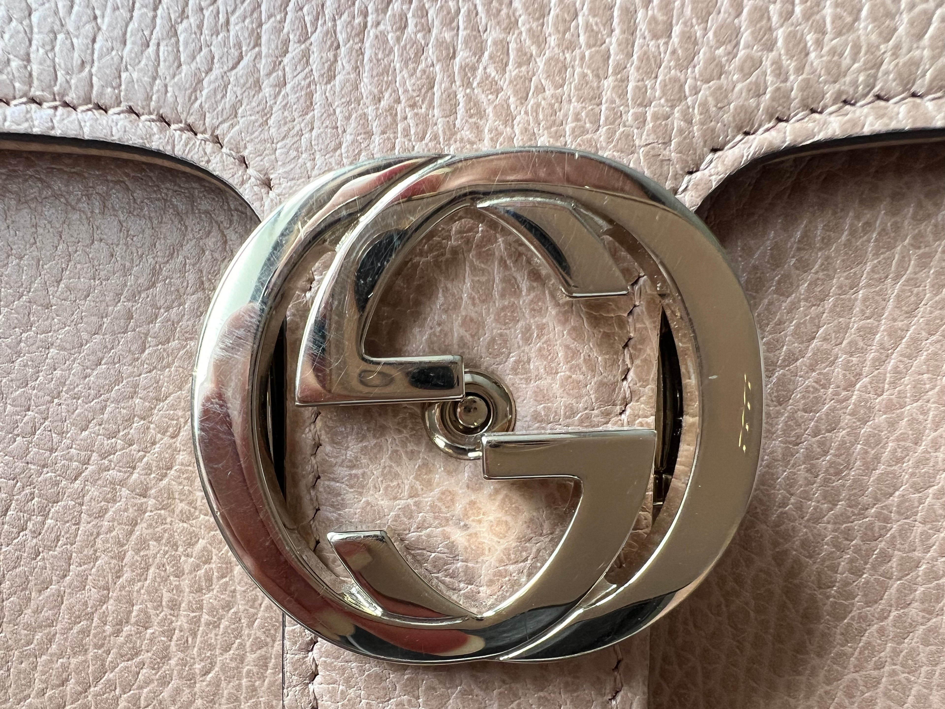 Gucci Interlocking GG Beige Small Shoulder Bag