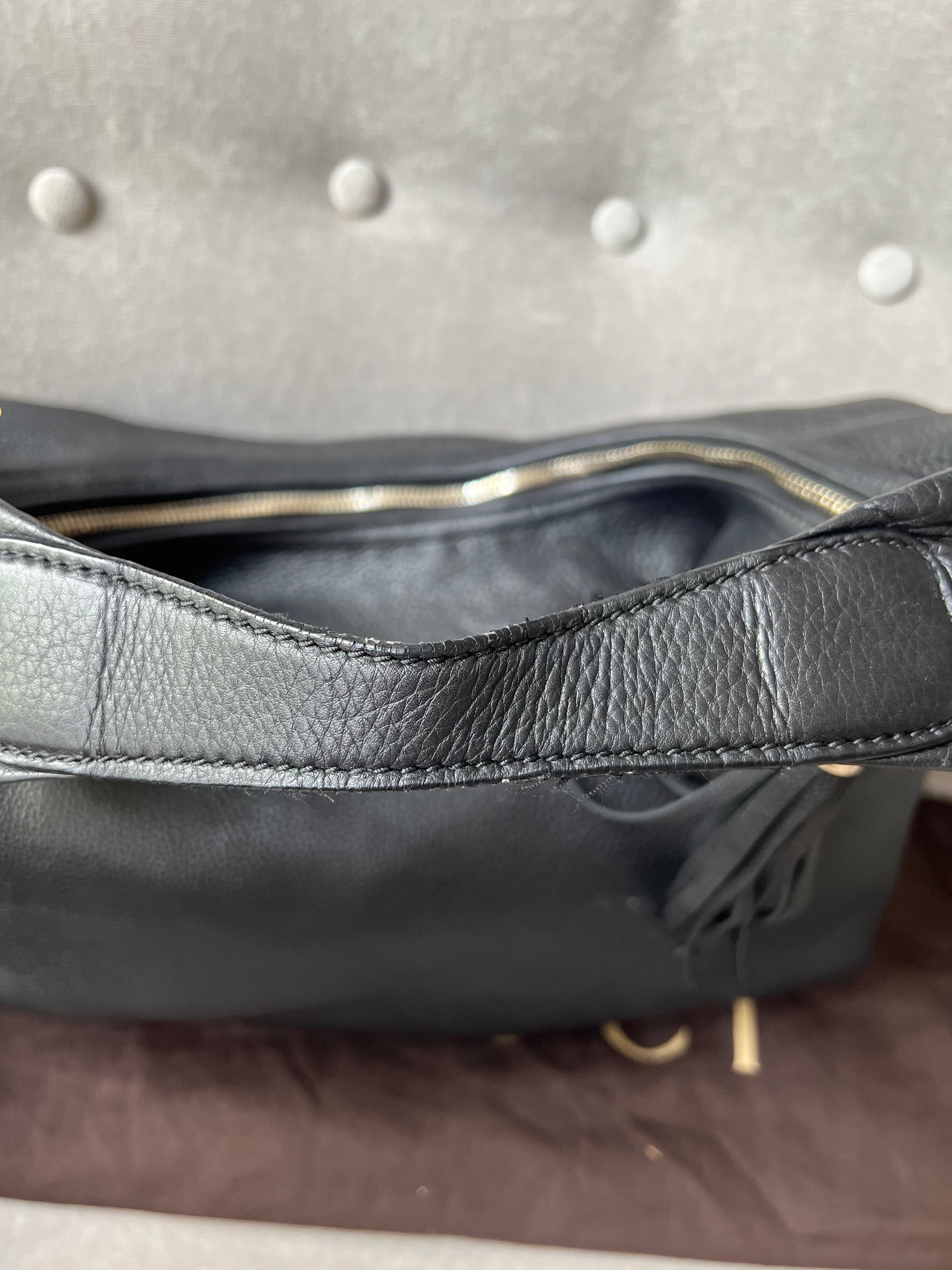 Gucci Soho Large Hobo in Black Pebbled Calfskin