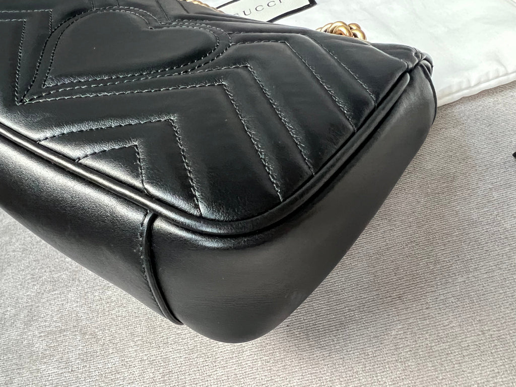 Gucci GG Black Marmont Mini Shoulder Bag