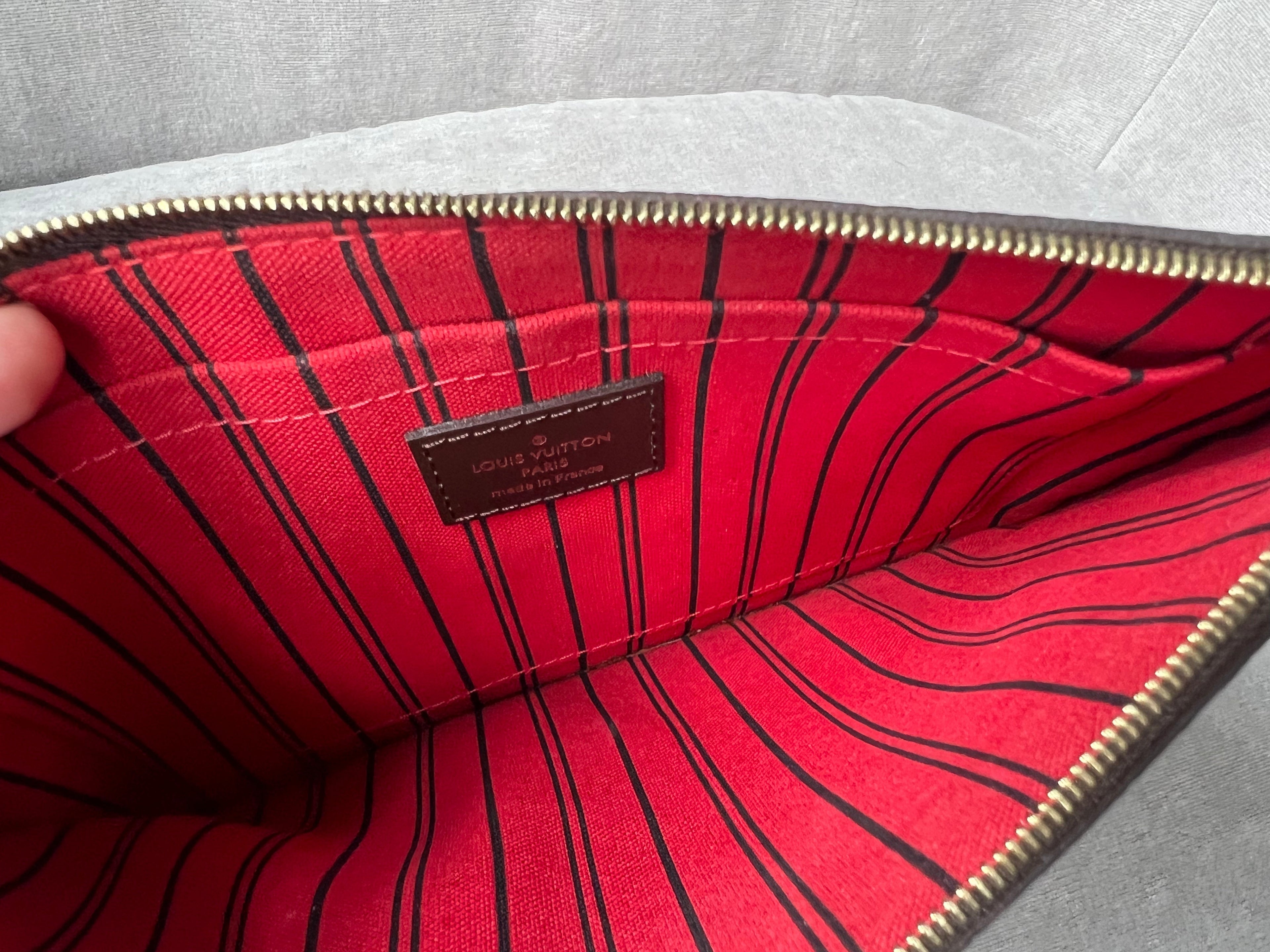 Louis Vuitton Pouch (from Neverfull MM) in Damier Ebene