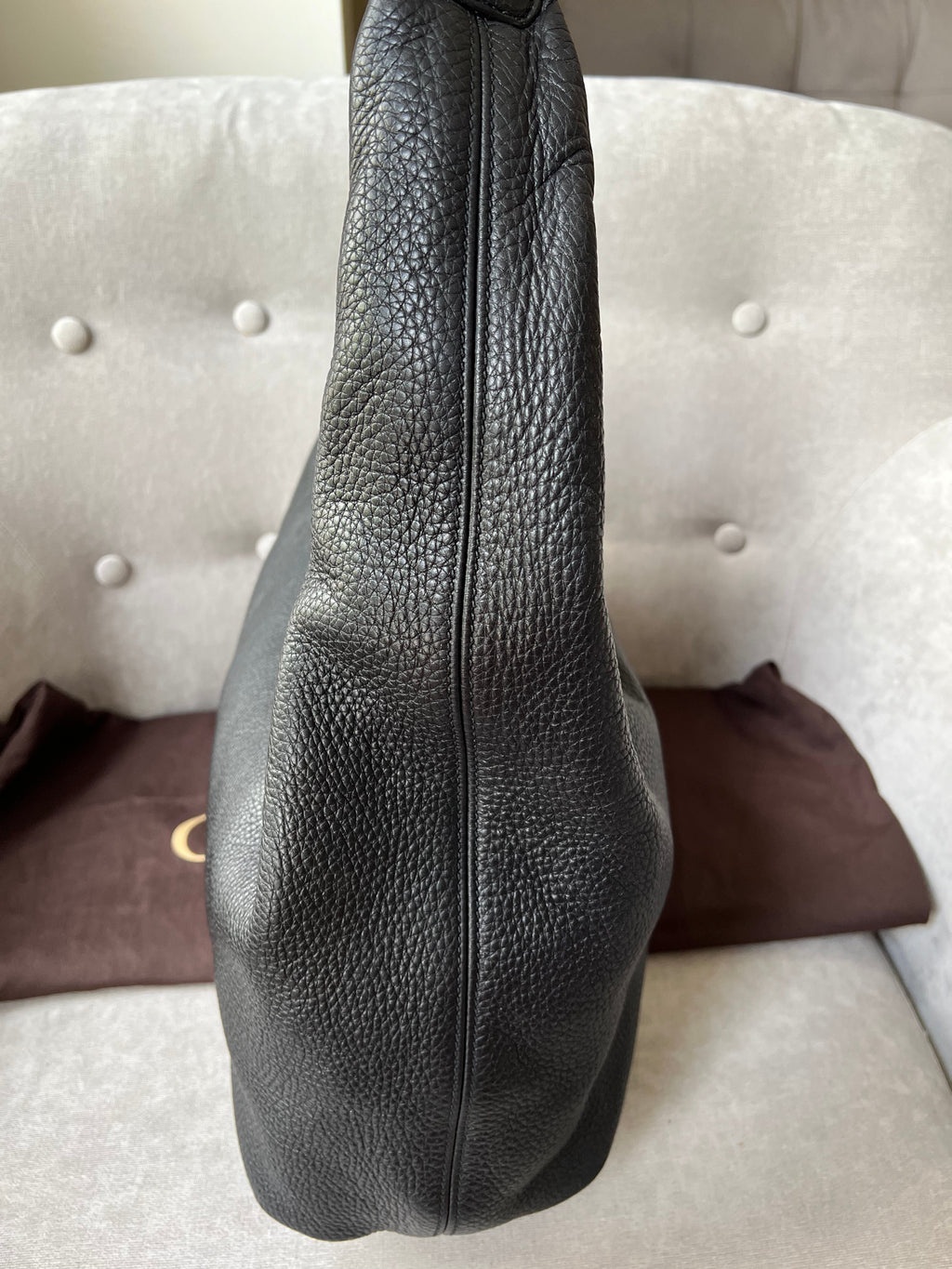 Gucci Soho Large Hobo in Black Pebbled Calfskin