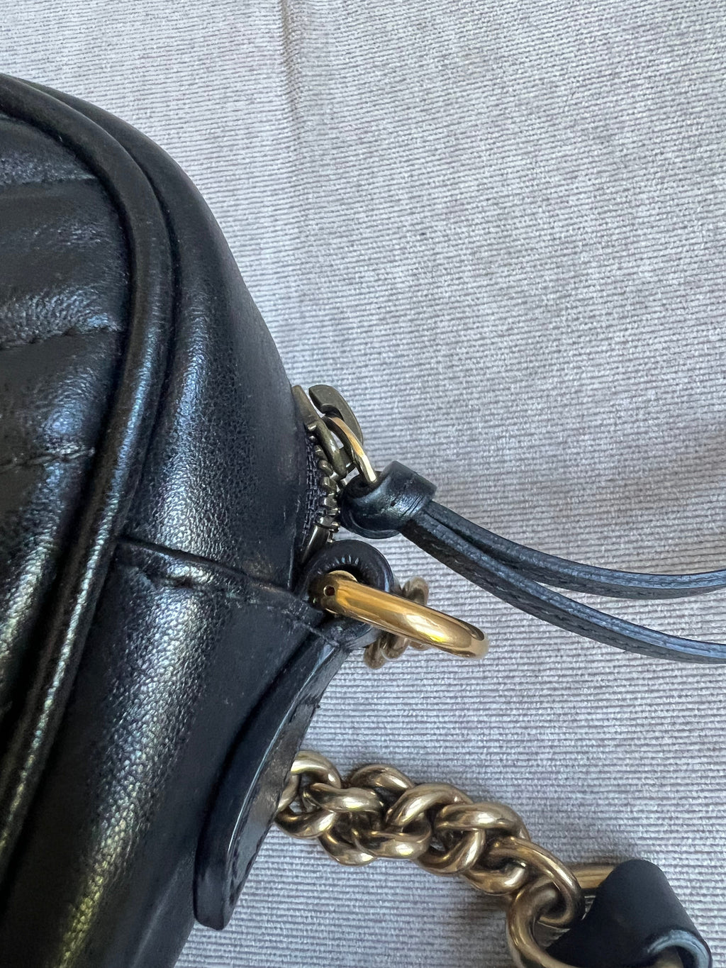 Gucci GG Black Marmont Small Shoulder Bag
