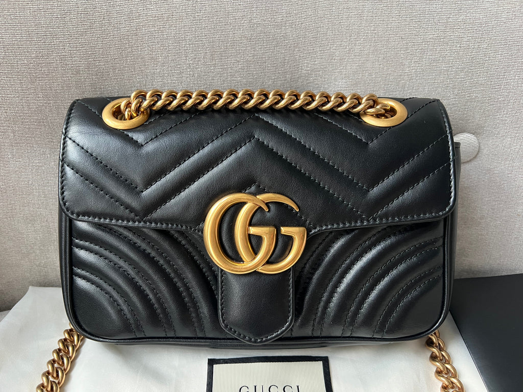 Gucci GG Black Marmont Mini Shoulder Bag
