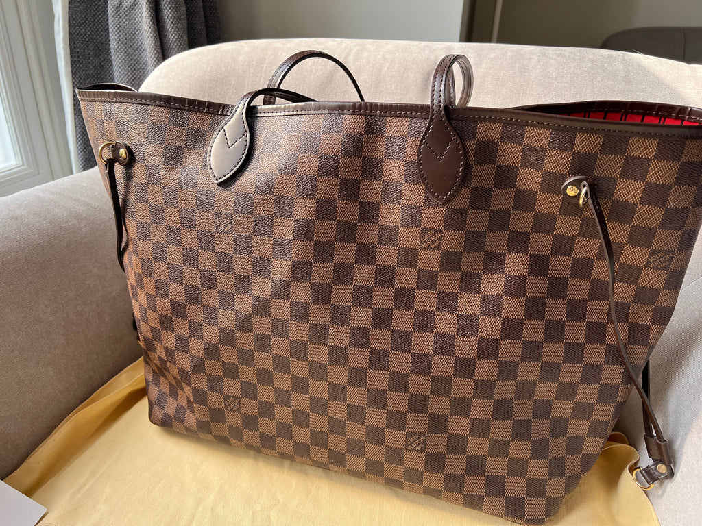 Louis Vuitton Neverfull GM Damier Ebene Cherry Interior (RRP £1,450)