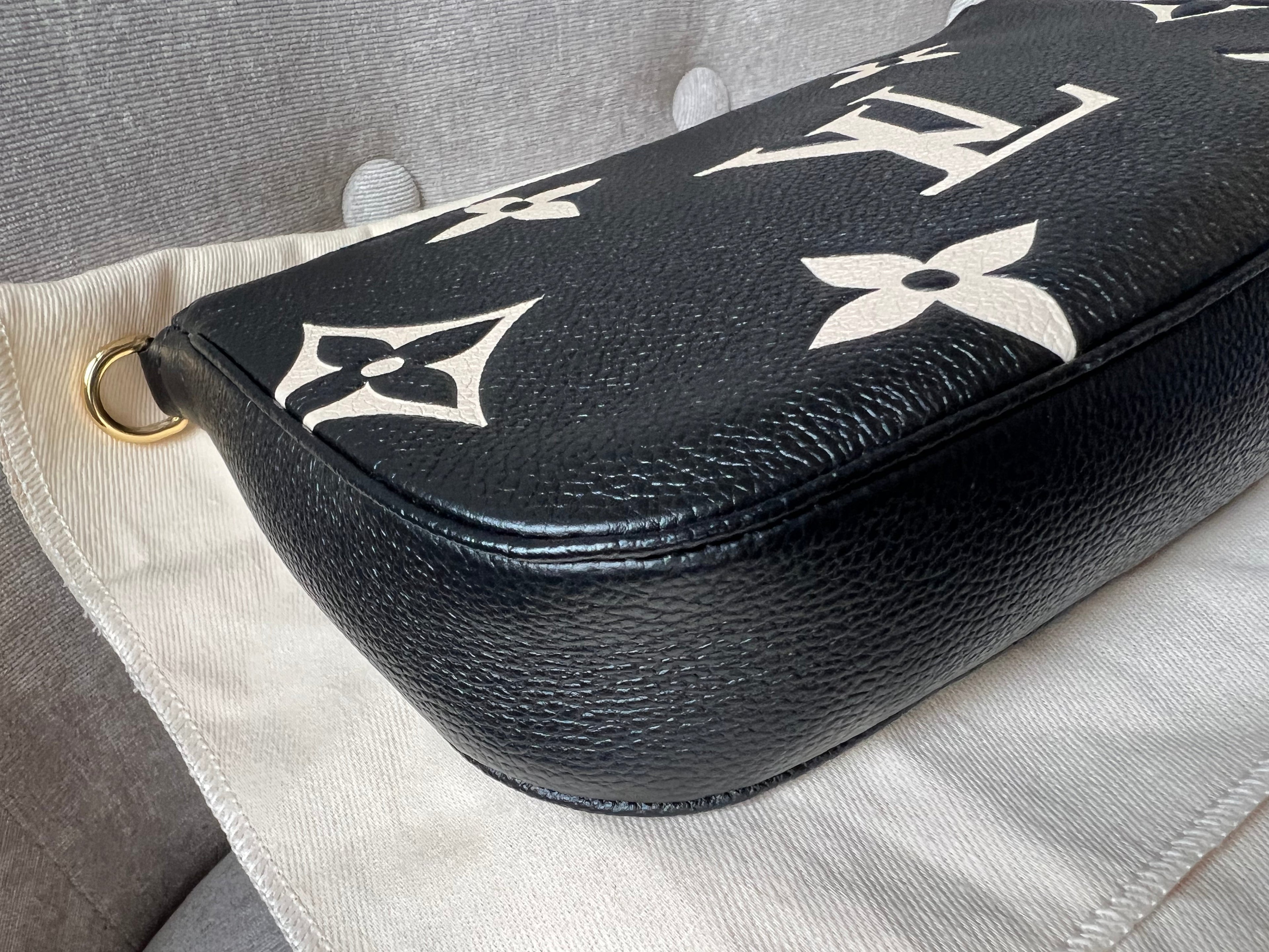 Louis Vuitton Multi Pochette Accessoires Black Beige Empreinte (RRP £2120)