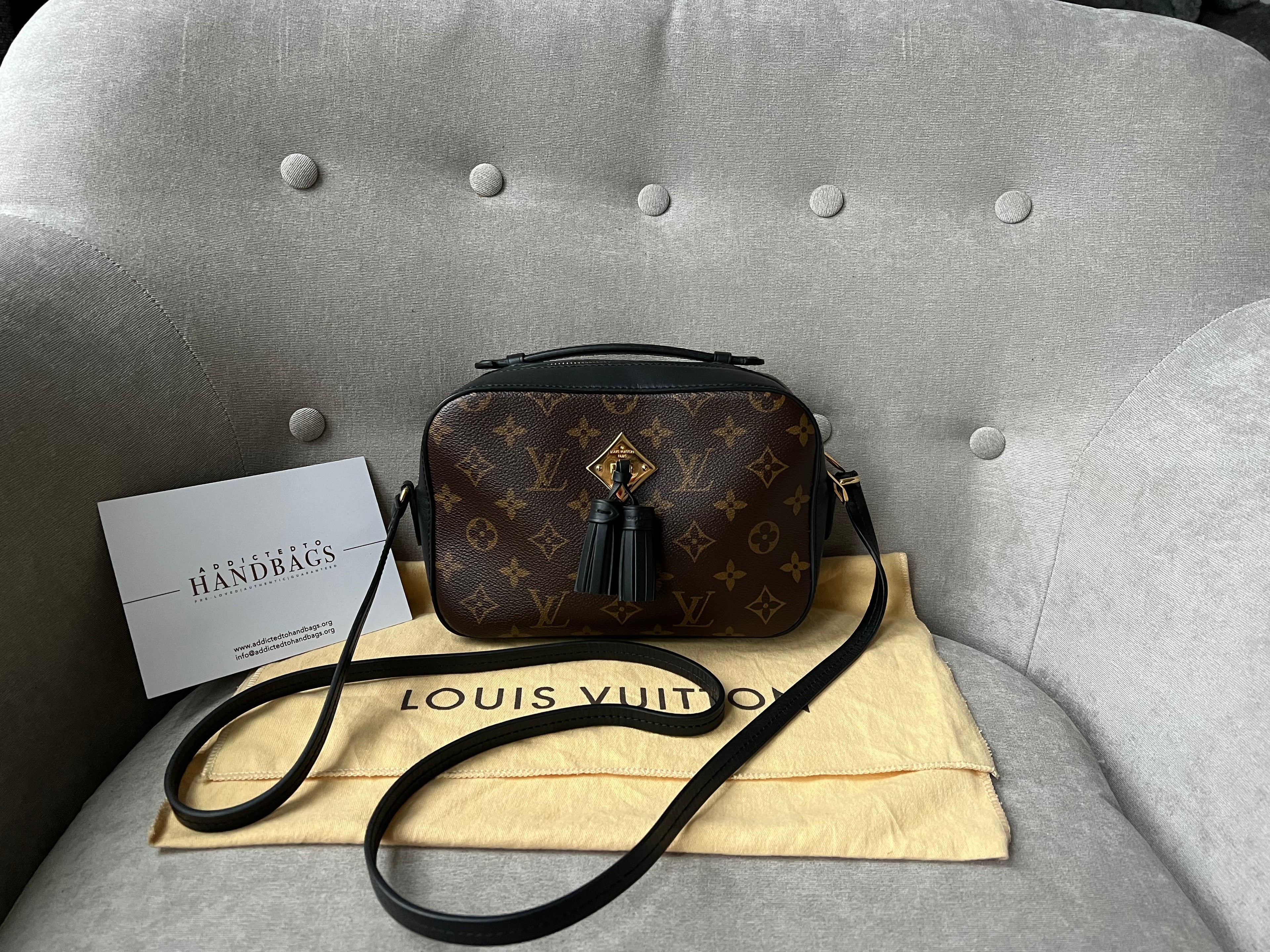 Louis Vuitton Saintonge Monogram and Black