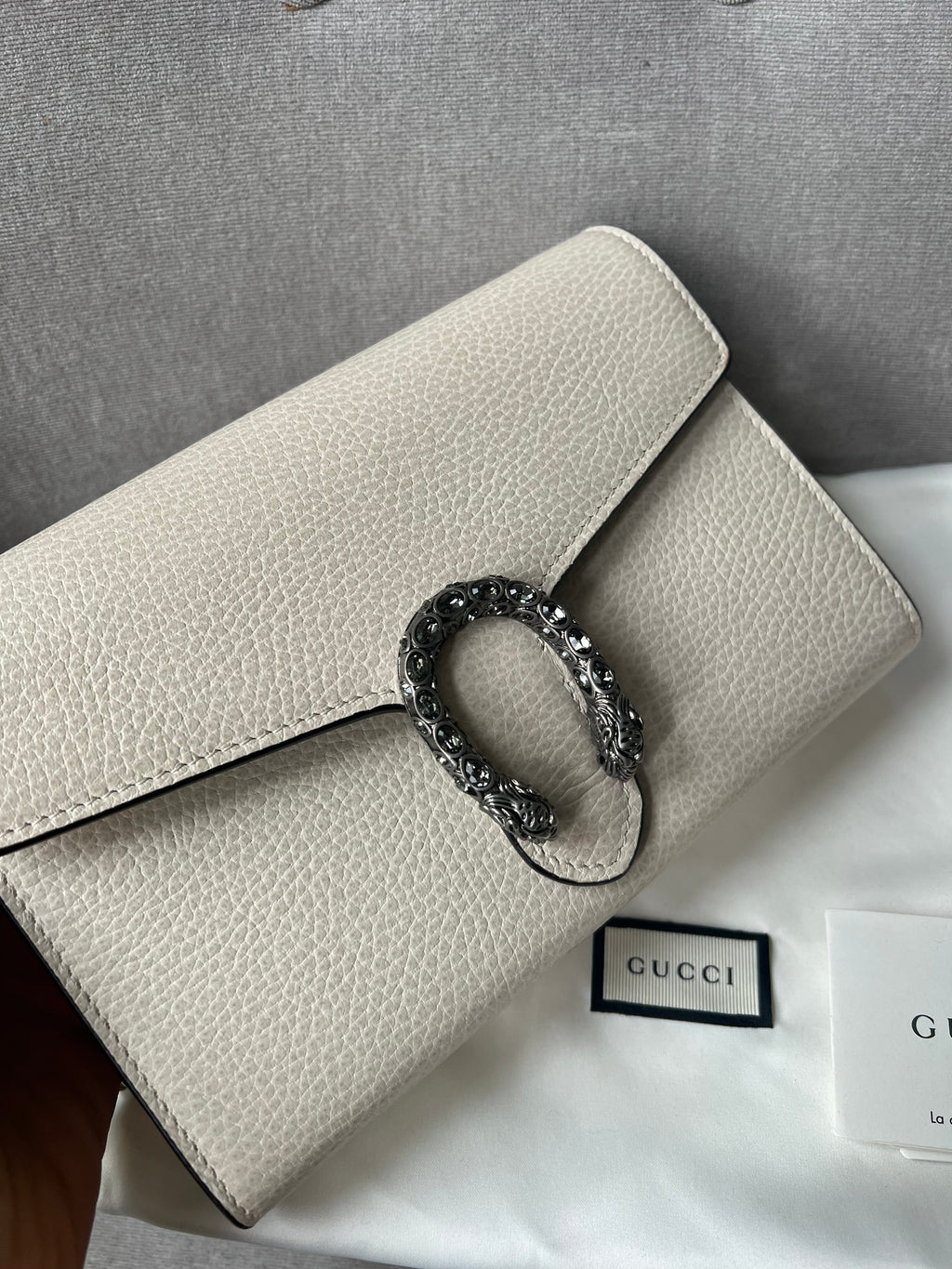 Gucci Dionysus White Mini Chain Bag (RRP £1340)