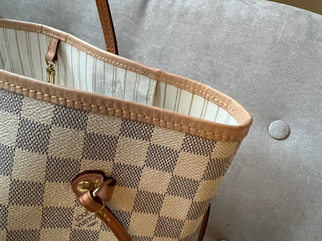 Louis Vuitton Neverfull MM  Damier Azur (RRP £1,410)