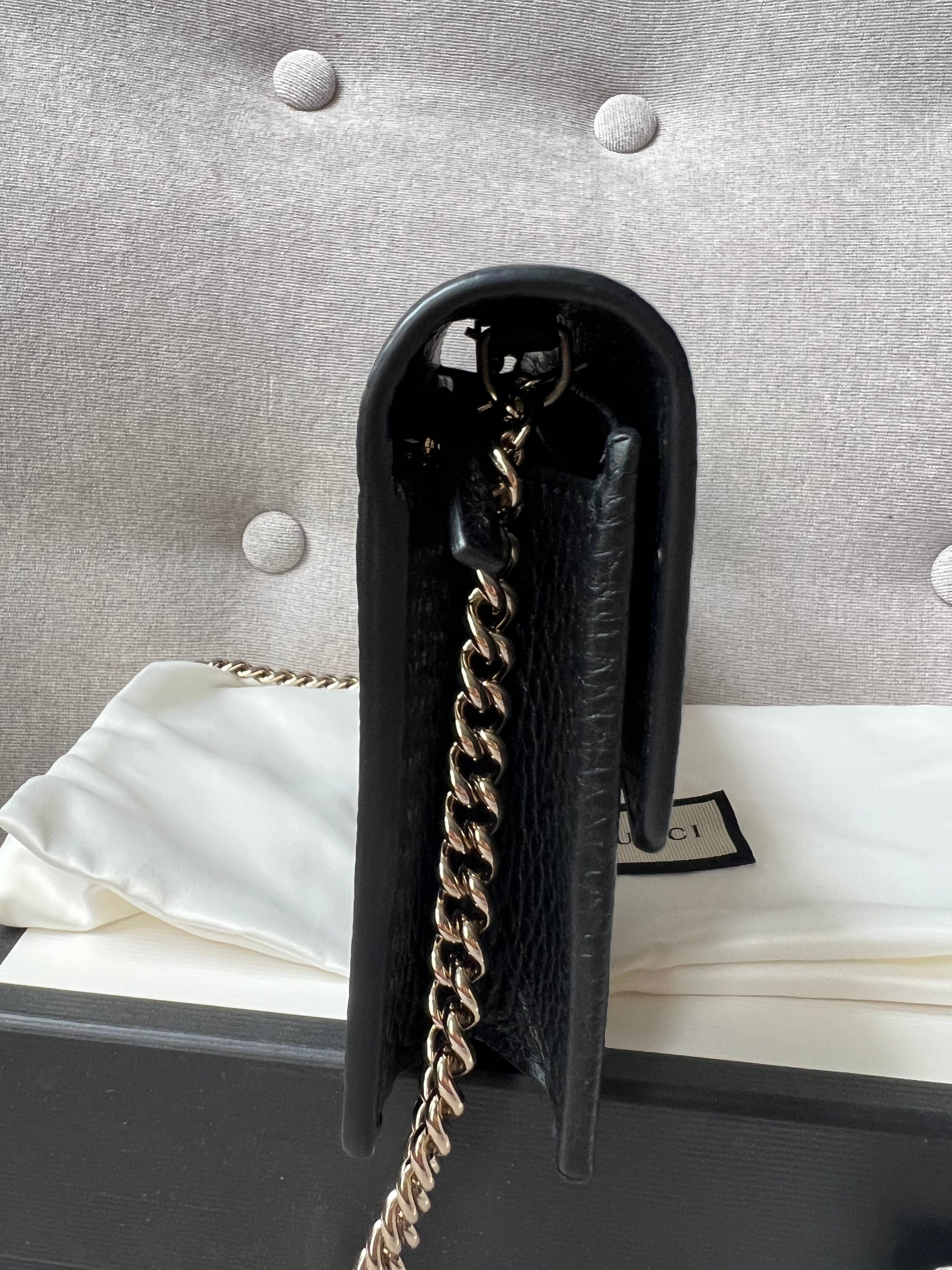 Gucci Black Interlocking Chain Wallet