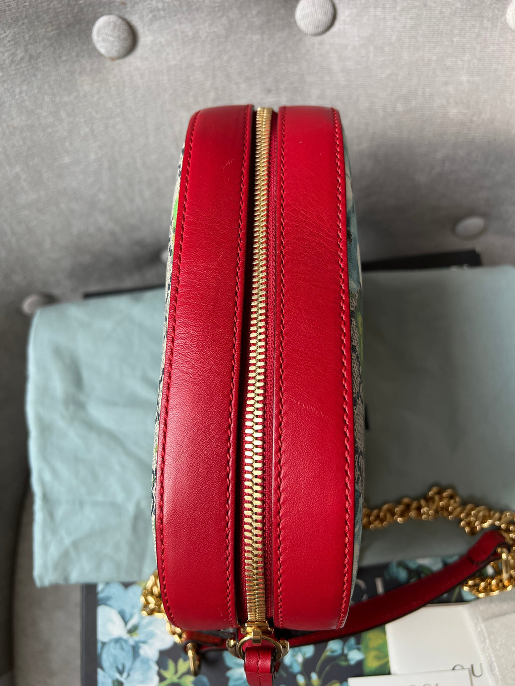 Gucci Dionysus Blooms GG Supreme Chain Mini Bag