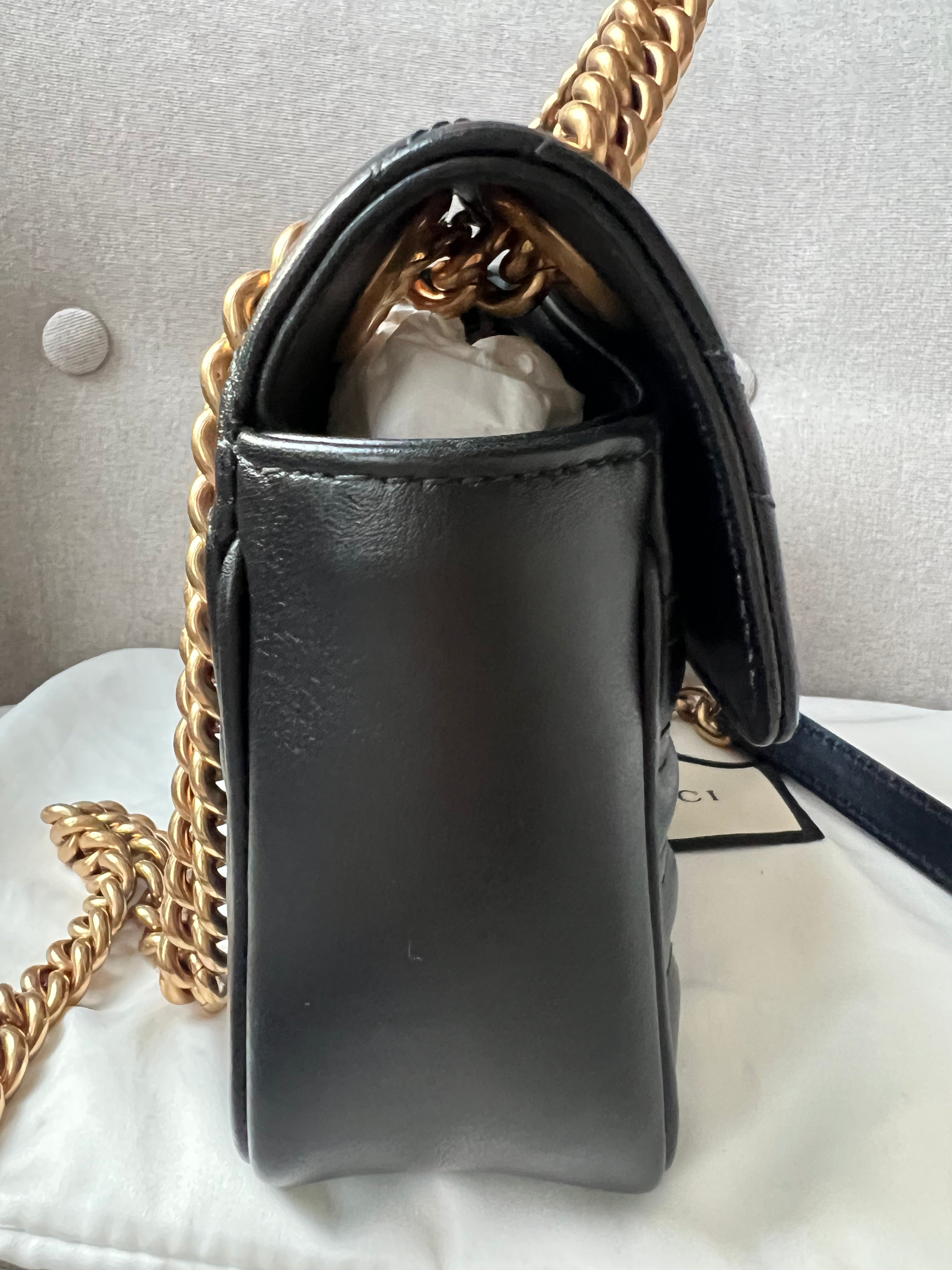 Gucci GG Black Marmont Mini Shoulder Bag