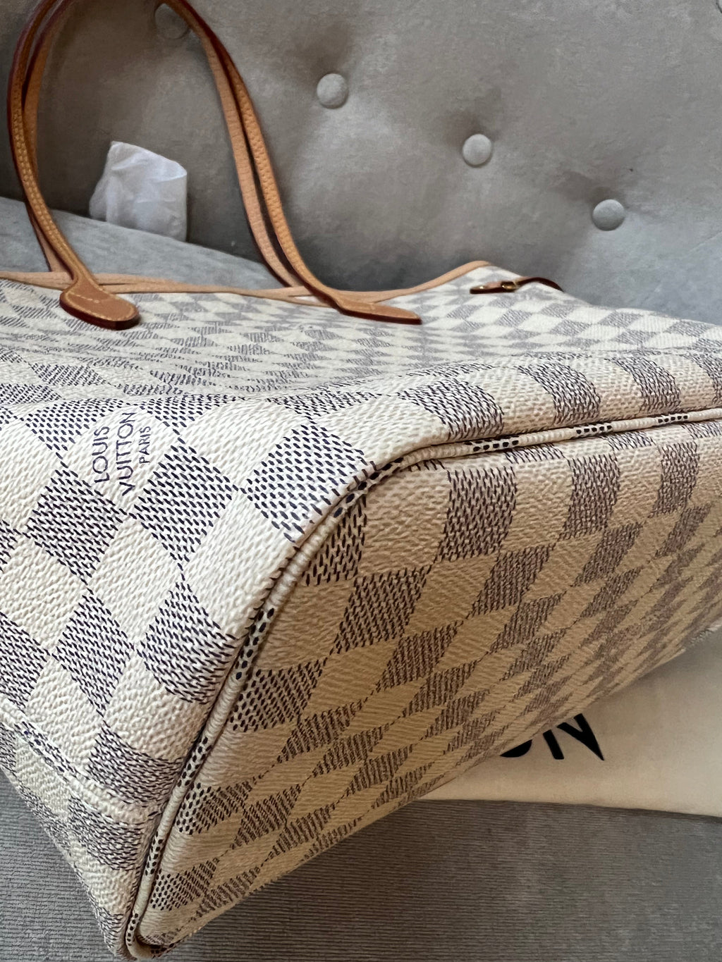 Louis Vuitton Neverfull MM  Damier Azur (RRP £1,410)