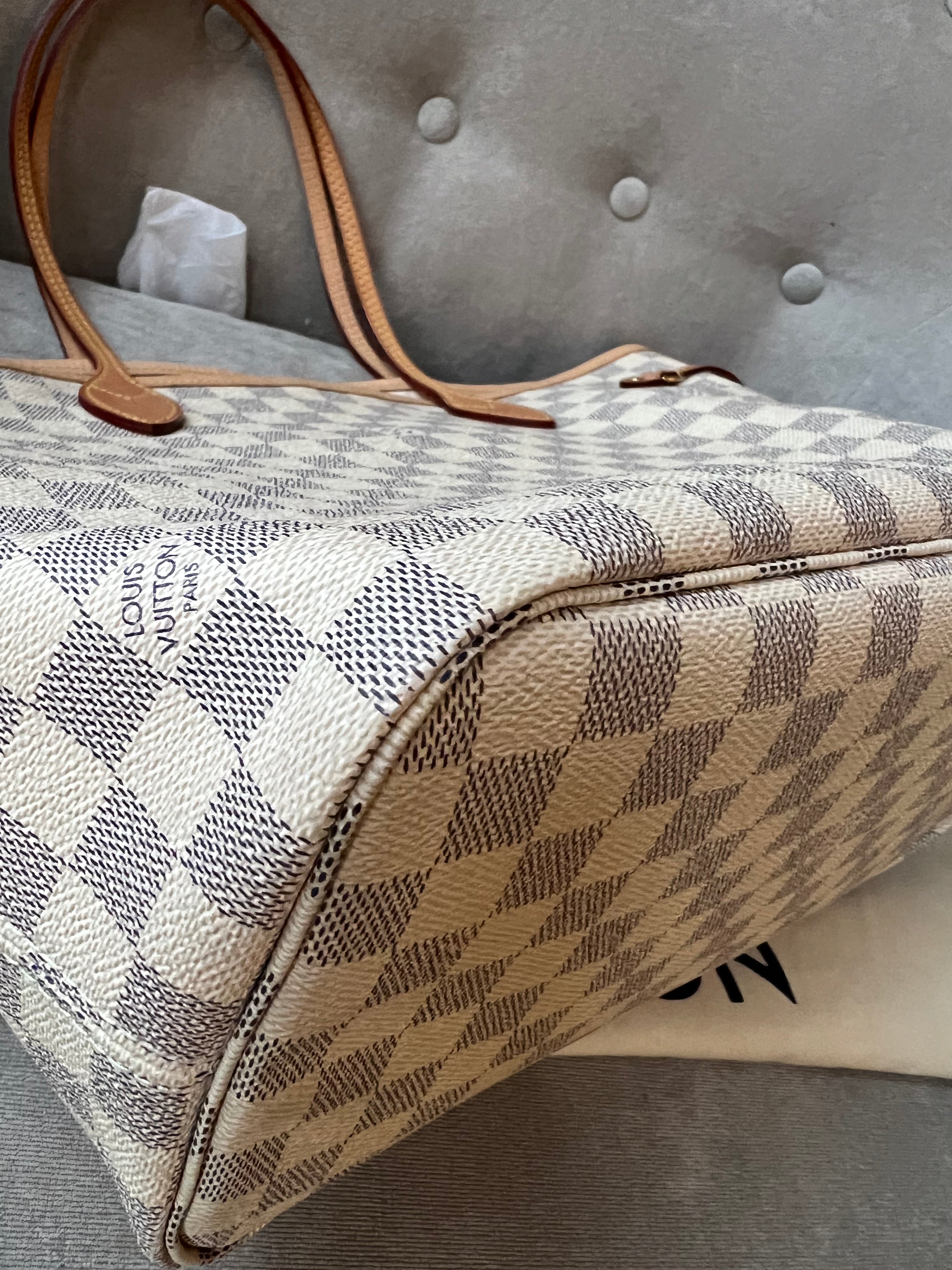 Louis Vuitton Neverfull MM  Damier Azur (RRP £1,410)