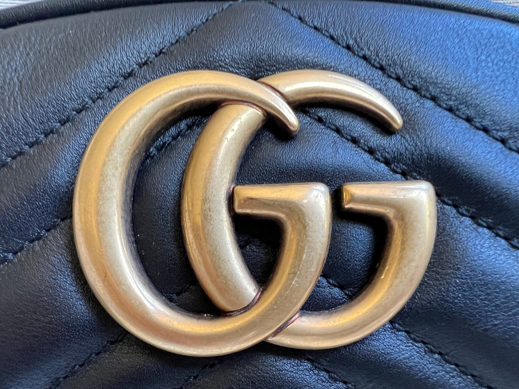 Gucci GG Black Marmont Belt Bag