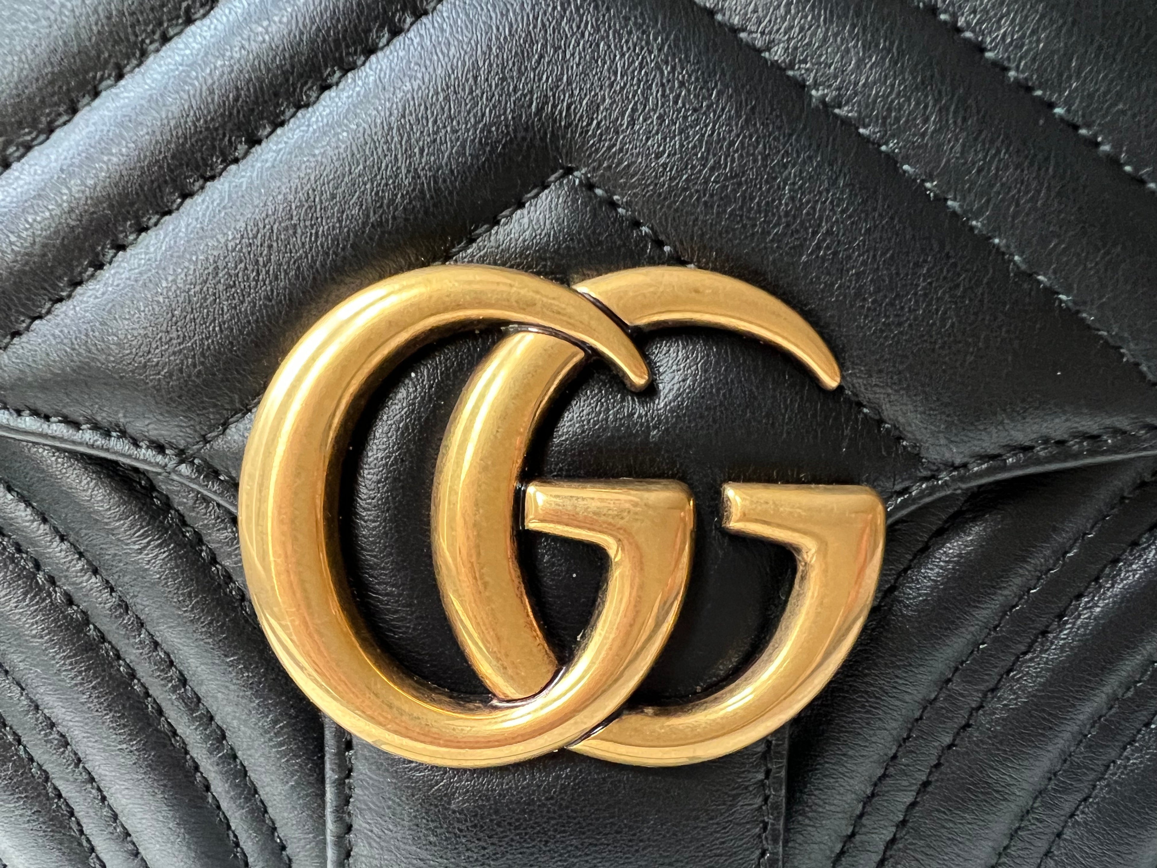 Gucci GG Black Marmont Small Shoulder Bag (RRP £1800)