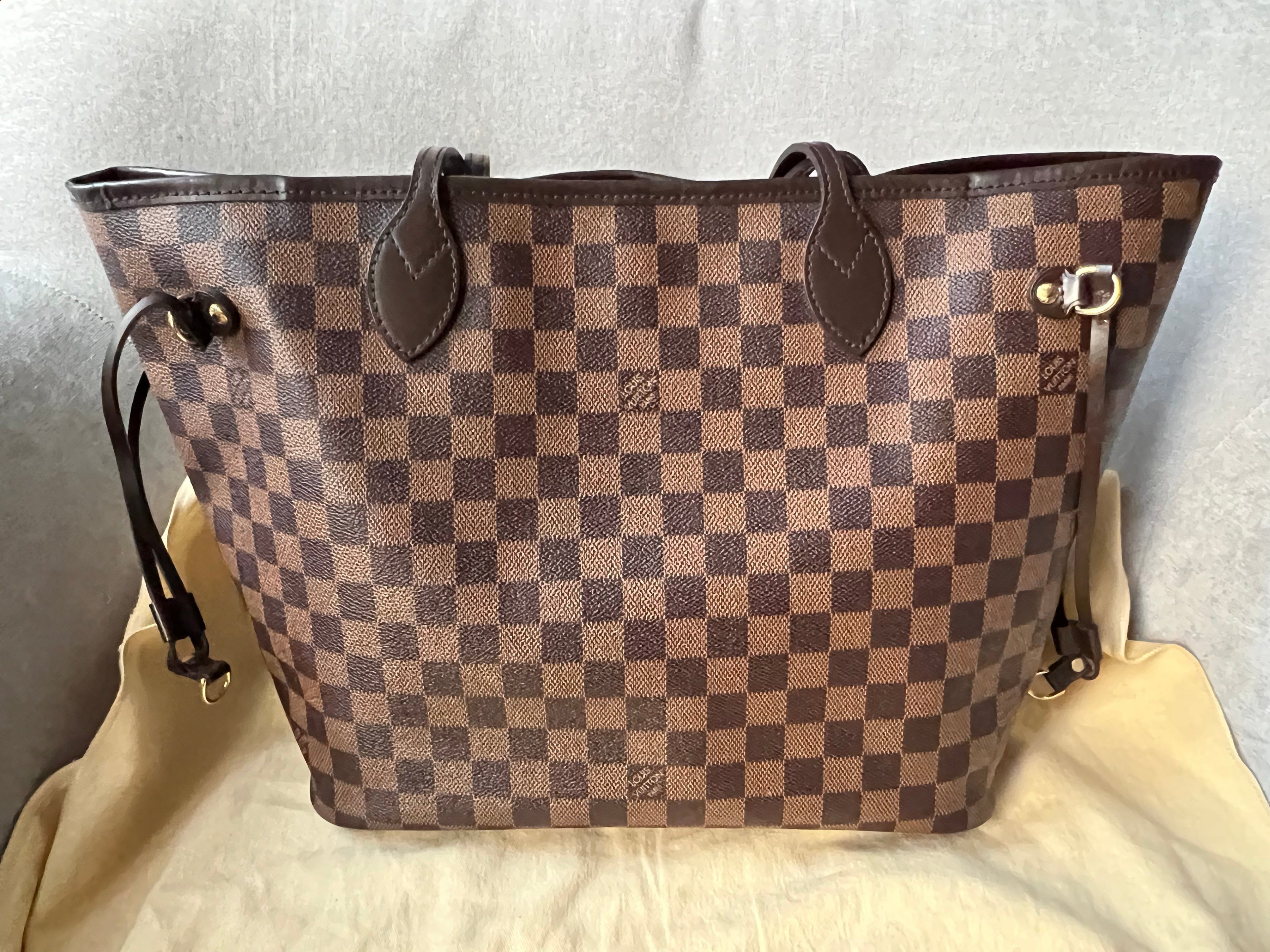 Louis Vuitton Neverfull MM Damier Ebene Cherry Interior (RRP £1,410)
