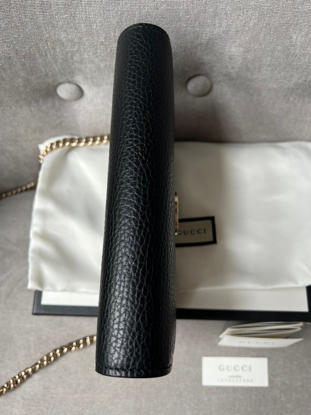 Gucci Black Interlocking Chain Wallet