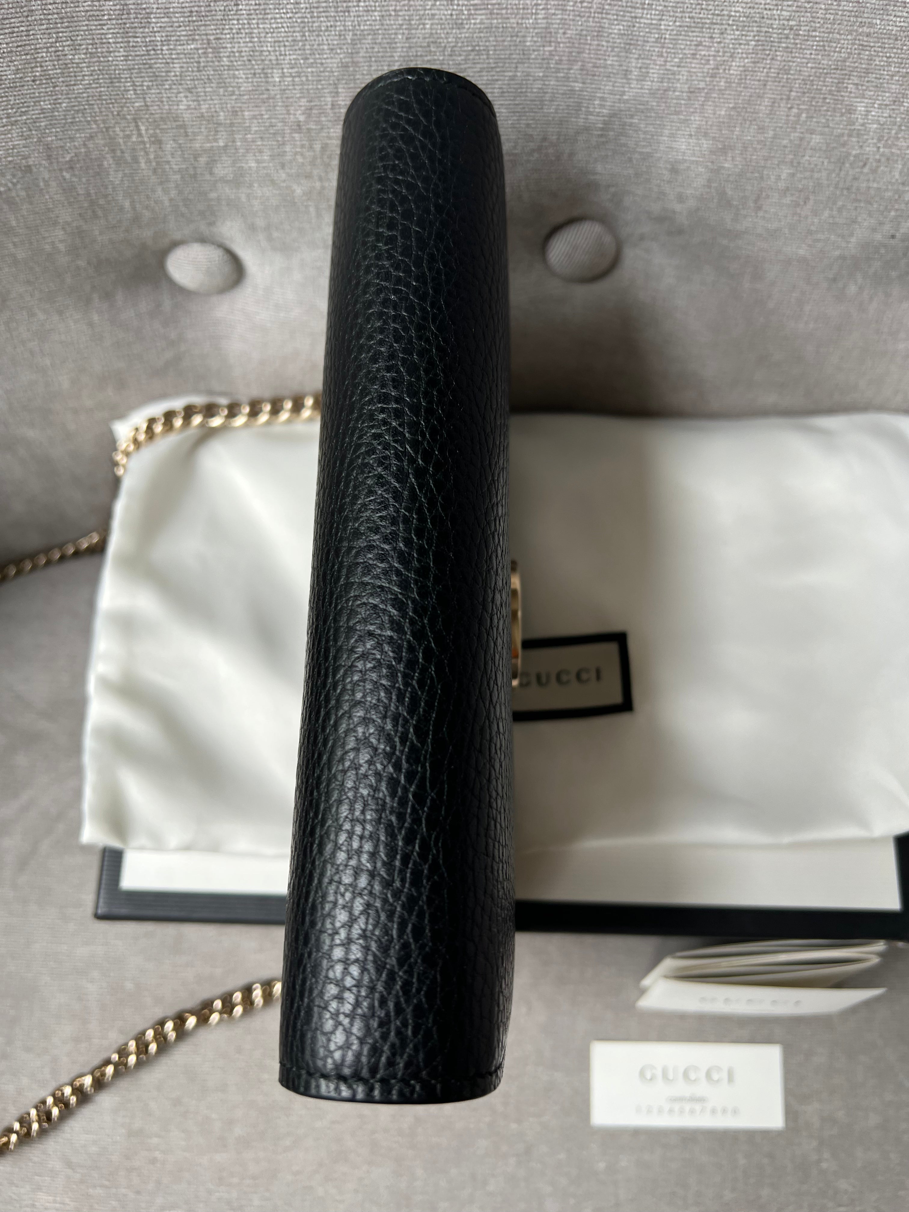 Gucci Black Interlocking Chain Wallet