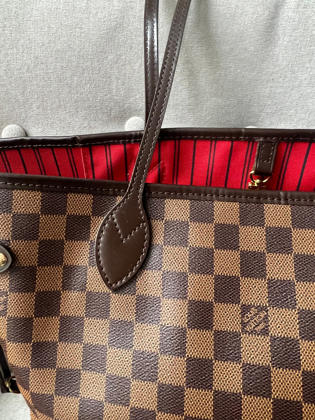 Louis Vuitton Neverfull MM Damier Ebene Cherry Interior (RRP £1,410)